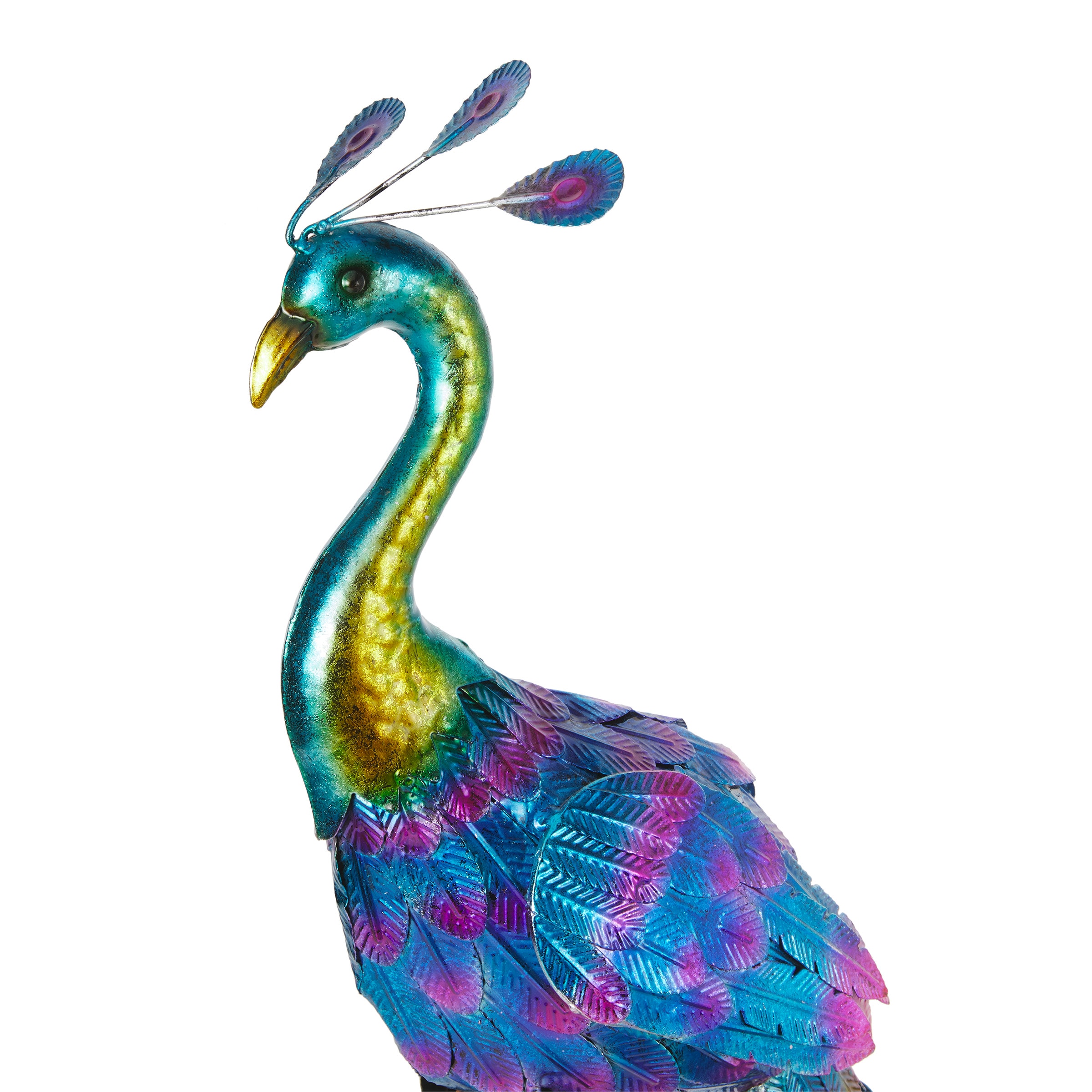 Alpine Corporation, Embossed Metal Peacock Decor, Model# JUM208