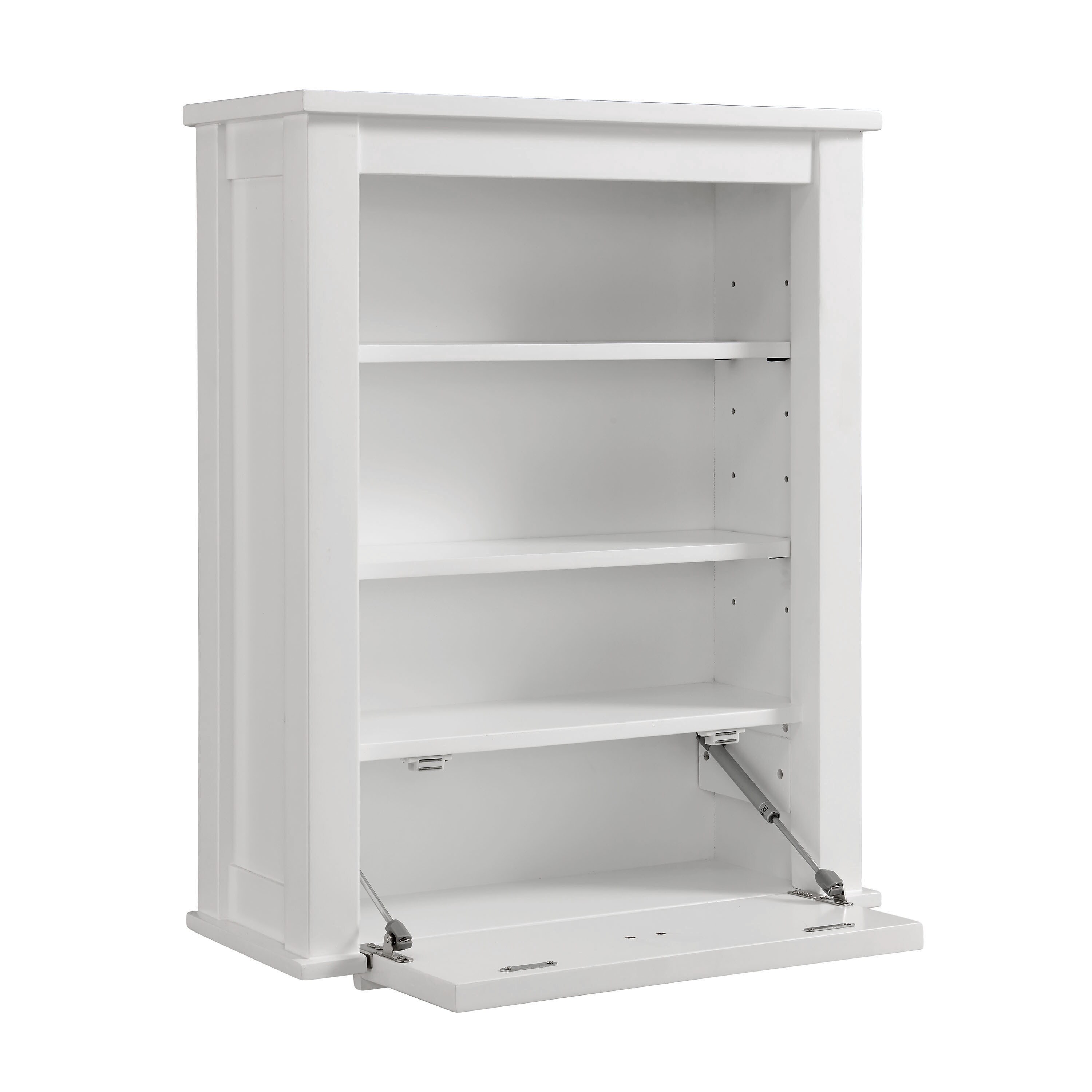 allen + roth 24-in x 30-in x 10-in Swan White Bathroom Wall Cabinet at ...