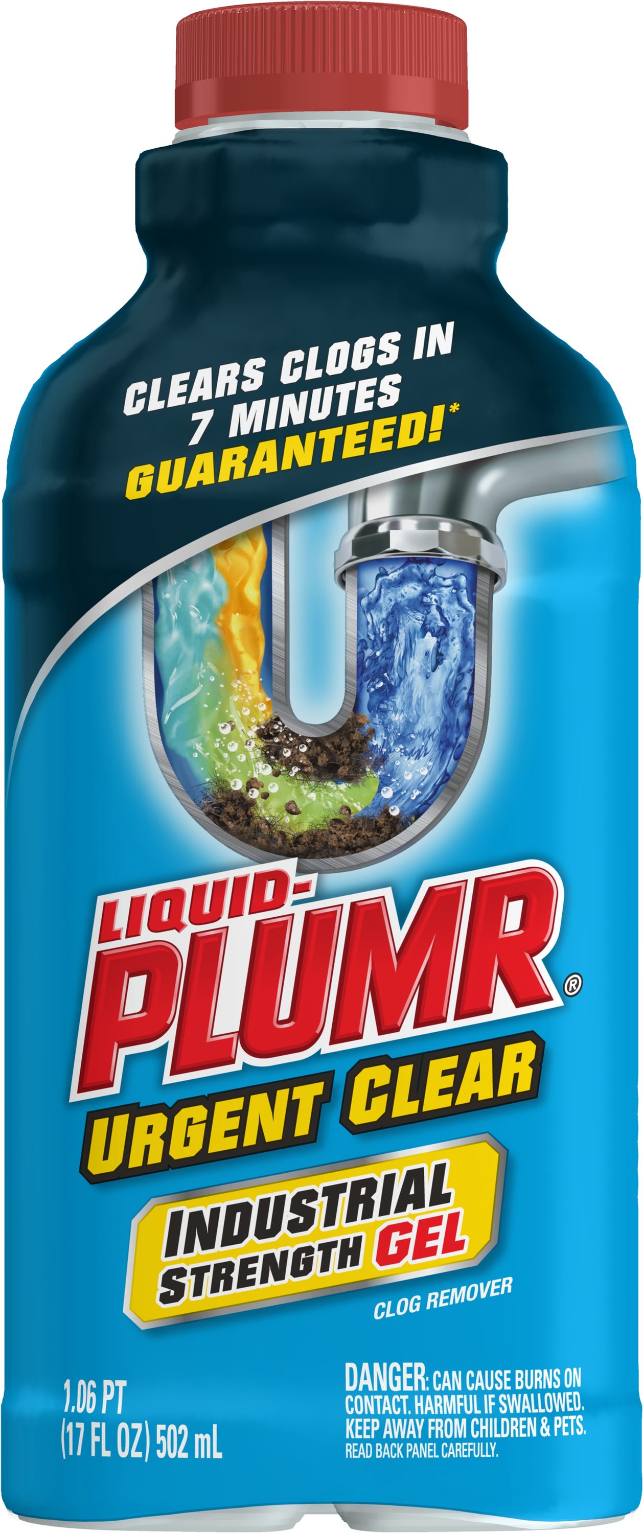 Liquid-Plumr Hair Clog Eliminator, Liquid Drain Cleaner, 16 Ounces Each,  Pack of 2