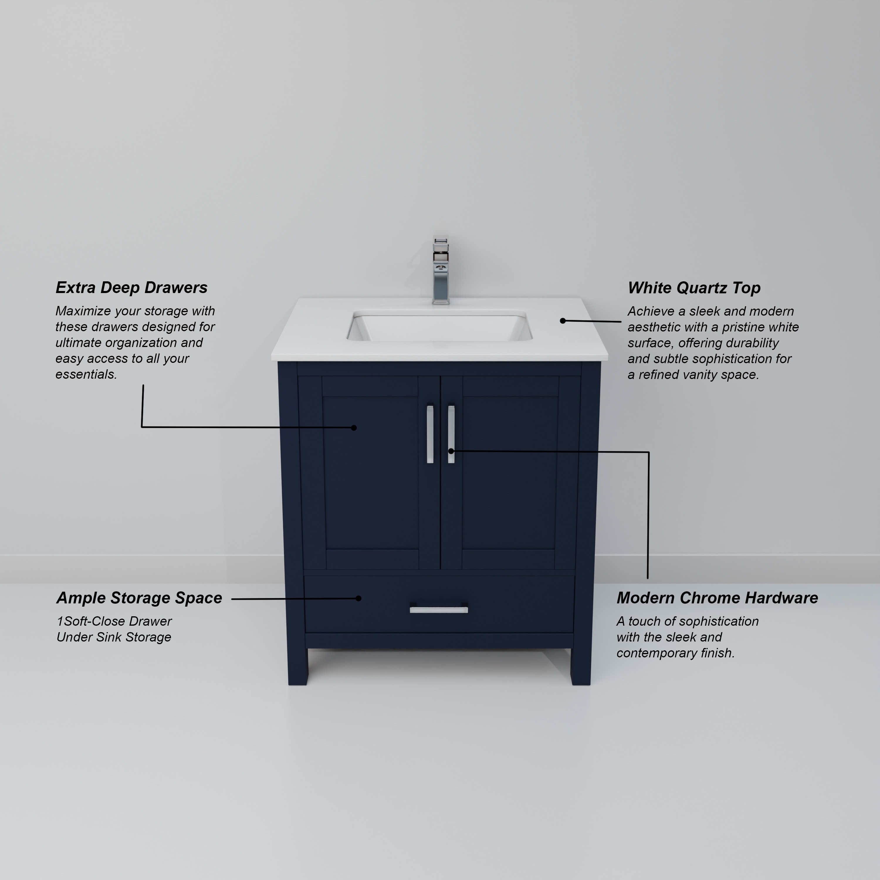 Lexora LJ342230SEWQ000 Bath-Vanity-Combo - View #9