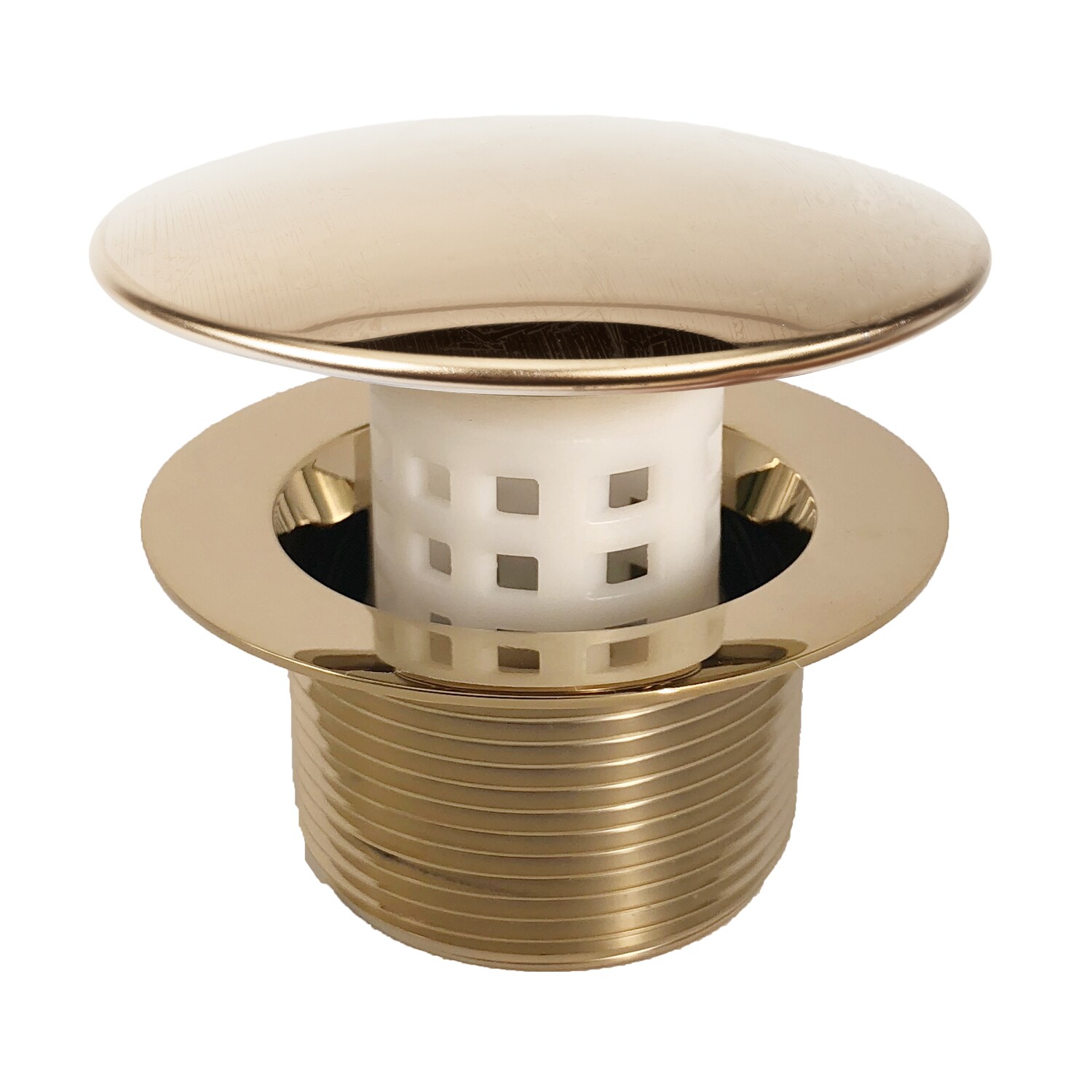 PF WaterWorks 2.75-in Brushed Nickel Hair Catcher in the Bathtub