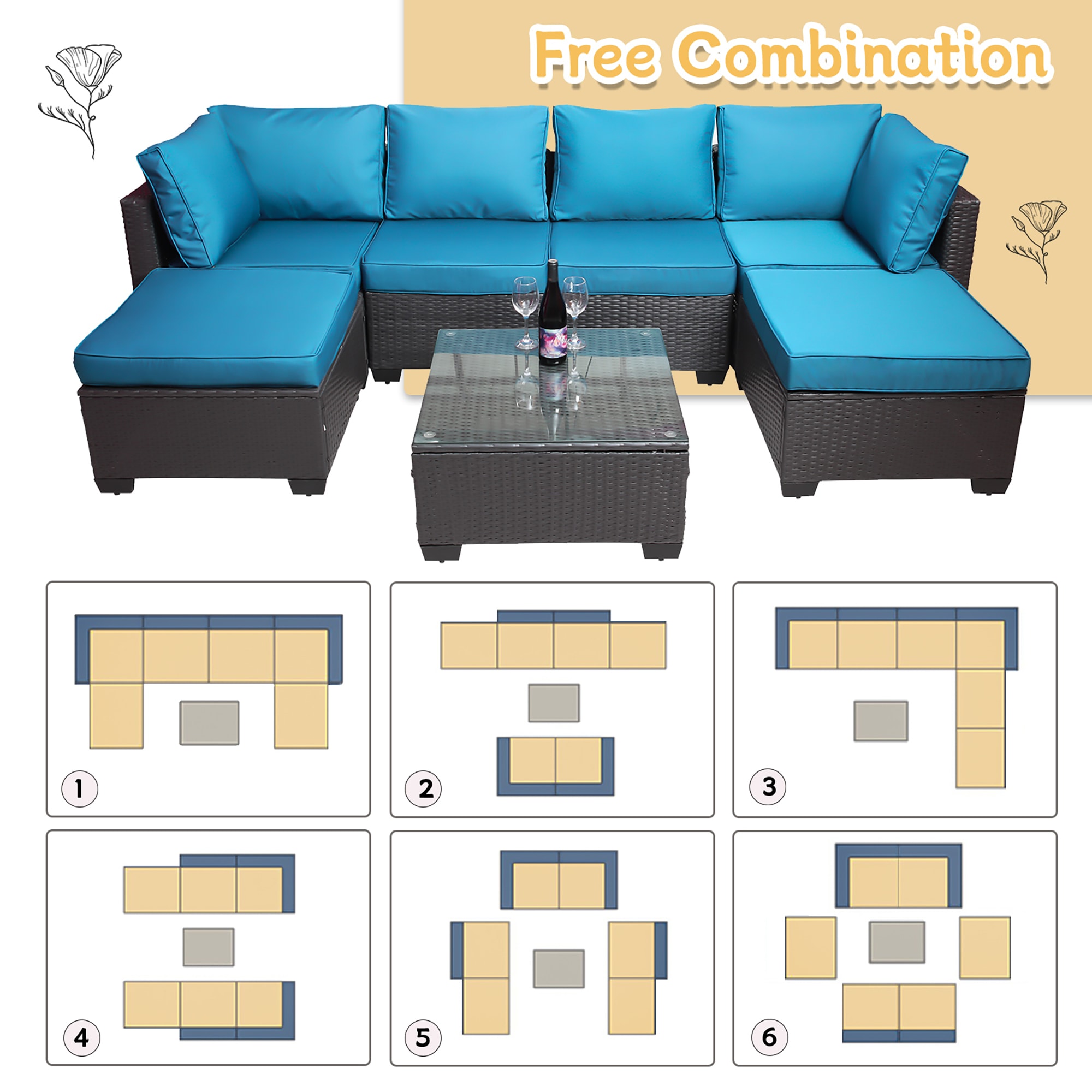 CASAINC TRSH000069AAA Patio-Conversation-Sets - View #3