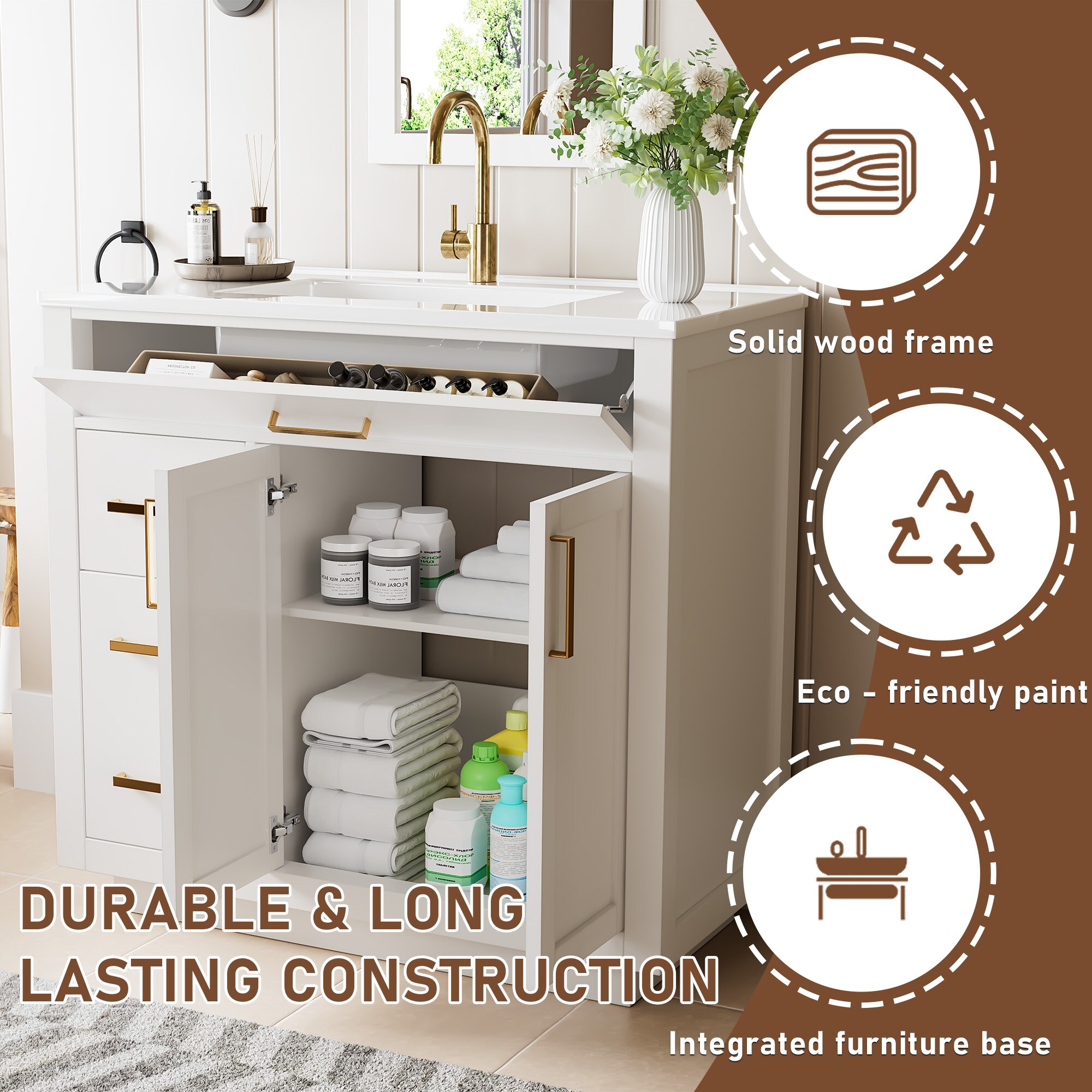 JEAREY 36JY-WT Bath-Vanity-Combo - View #9