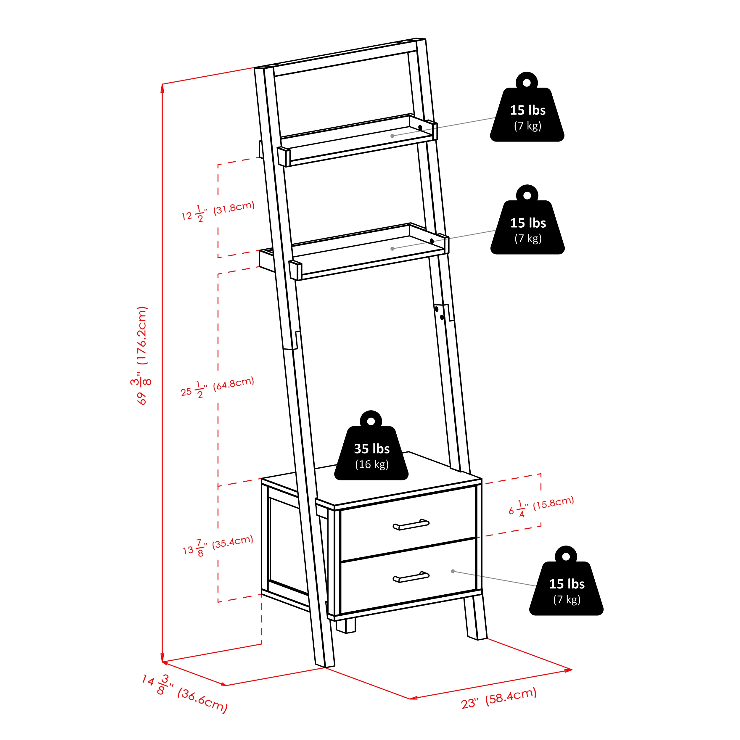 Winsome Wood 29522 bookcases - View #10