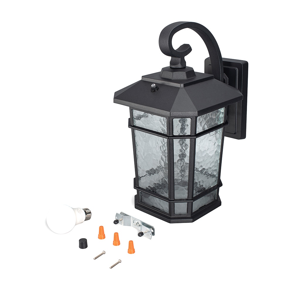 KODA Williams 1-Light 15.5-in H Matte Black Dusk to Dawn LED