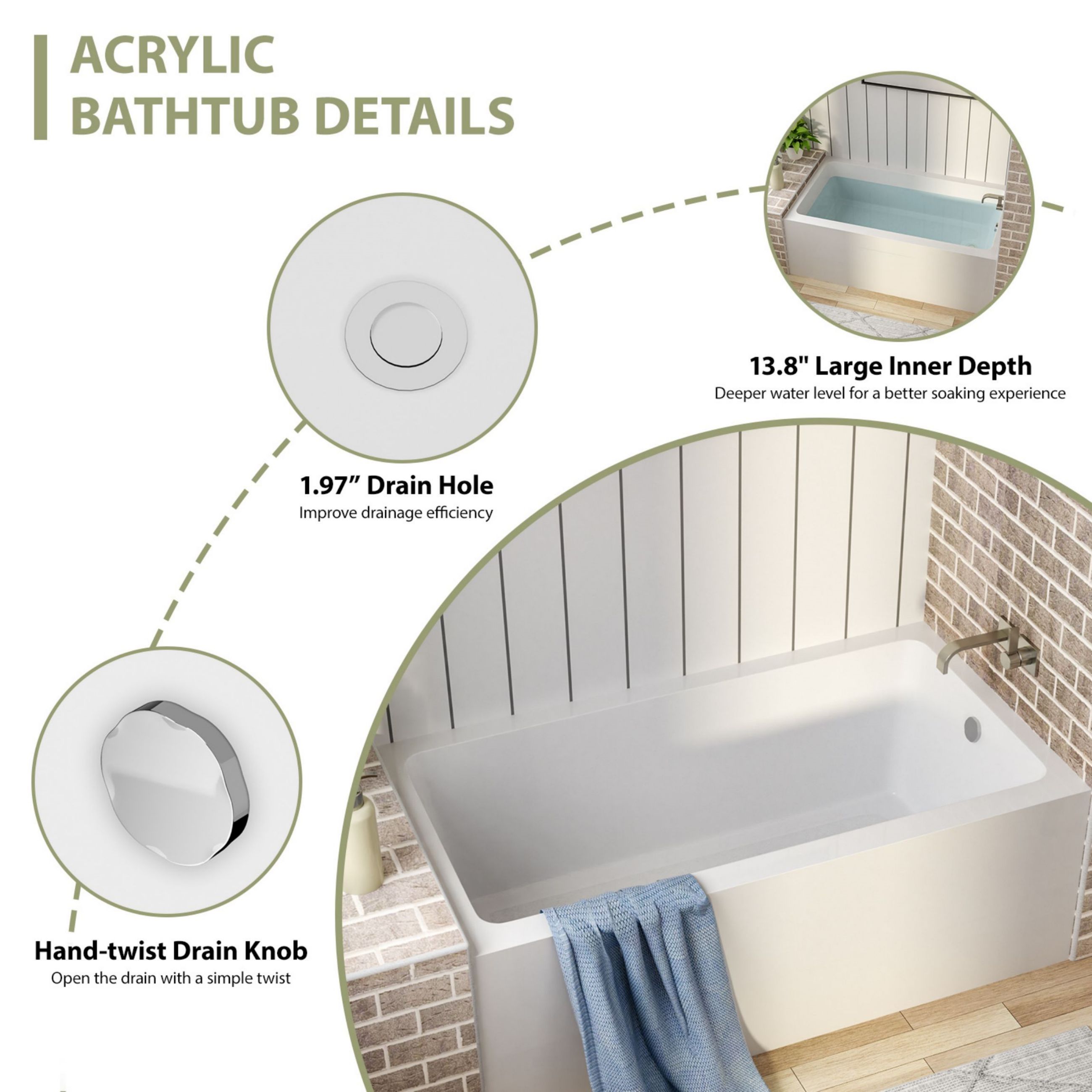 LIVIZA LBTY-VZ28R-60 bathtubs - View #8