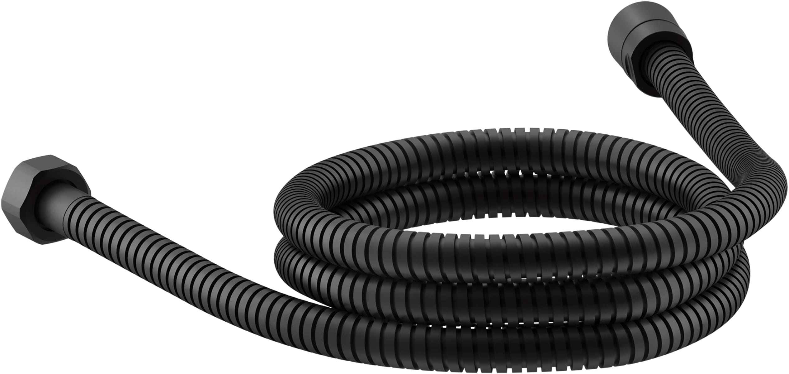 KOHLER K-8593-BL MasterShower Matte Black 72-in Universal Shower Hose 0.91-in -ID