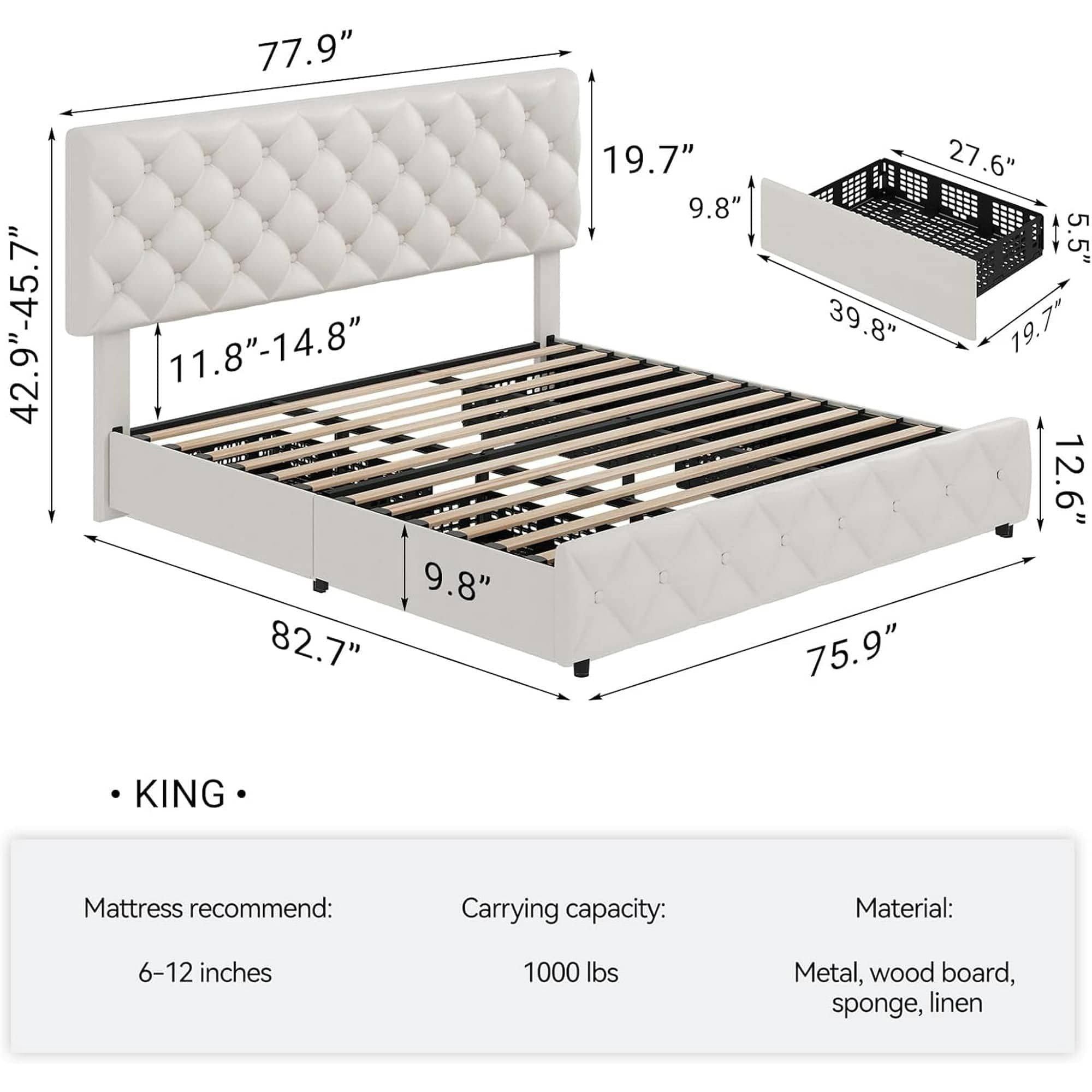 Qeetex LHF-BED-PHO-0ZIEGK1D beds - View #2