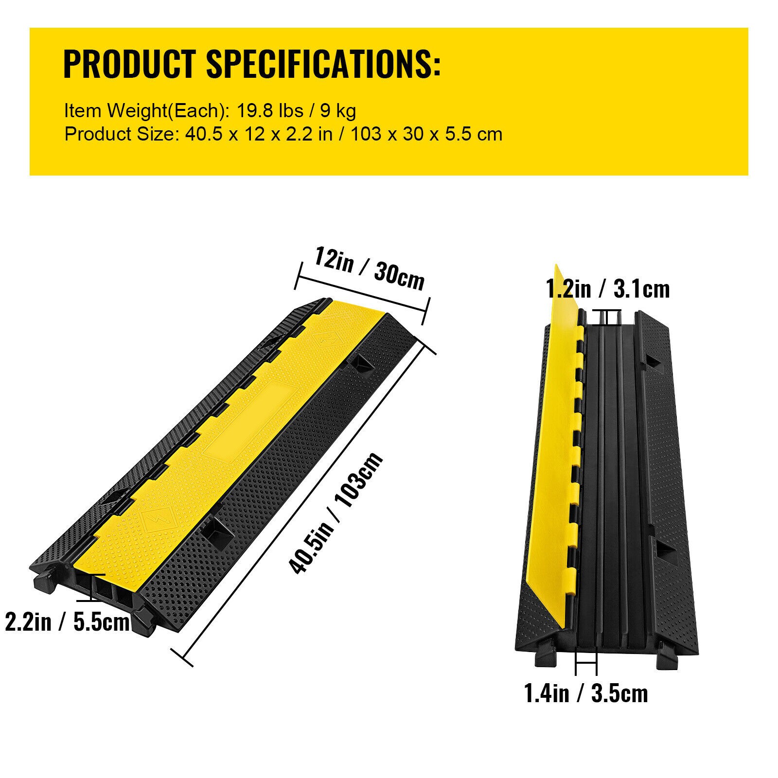 VEVOR SCGXB1000X3004800V0 Cord-Surface-Raceway - View #7
