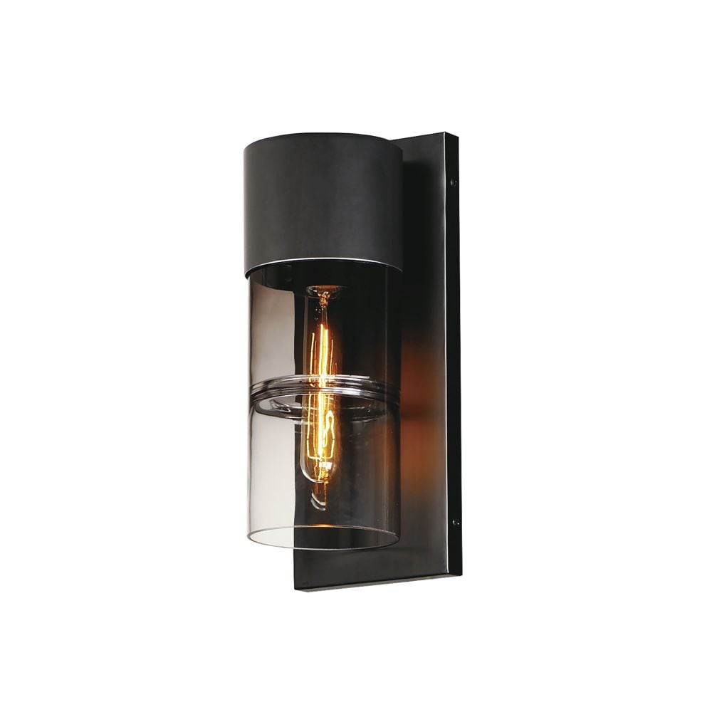 ET2 Smokestack 1 - Light Black - LED Glass And Steel Outdoor Wall Light
