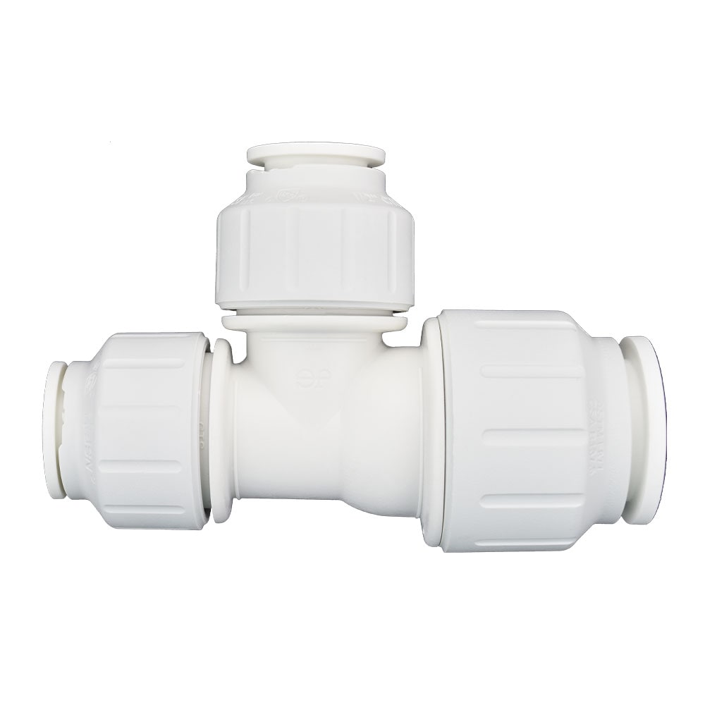 John Guest PEI3028B 3/4-in x 1/2-in Push-to-Connect Reducing Tee (5-Pack)