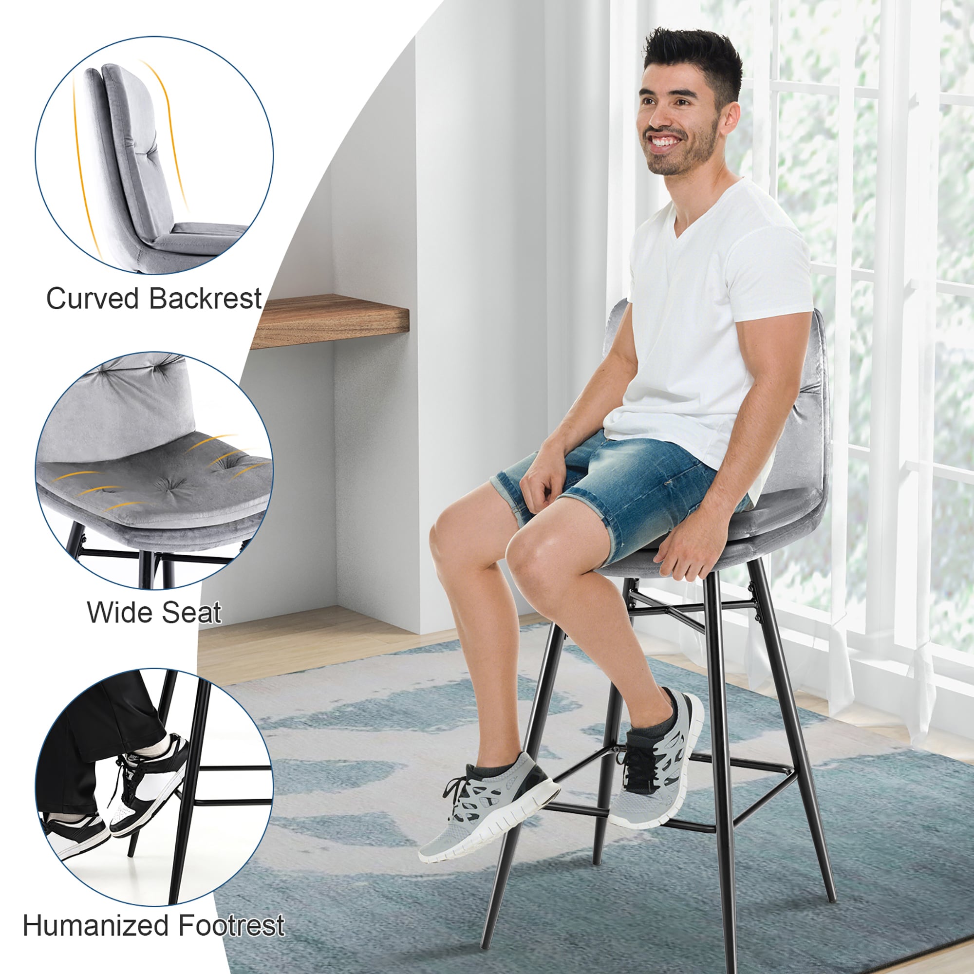 Costway SXL00018 stools - View #5