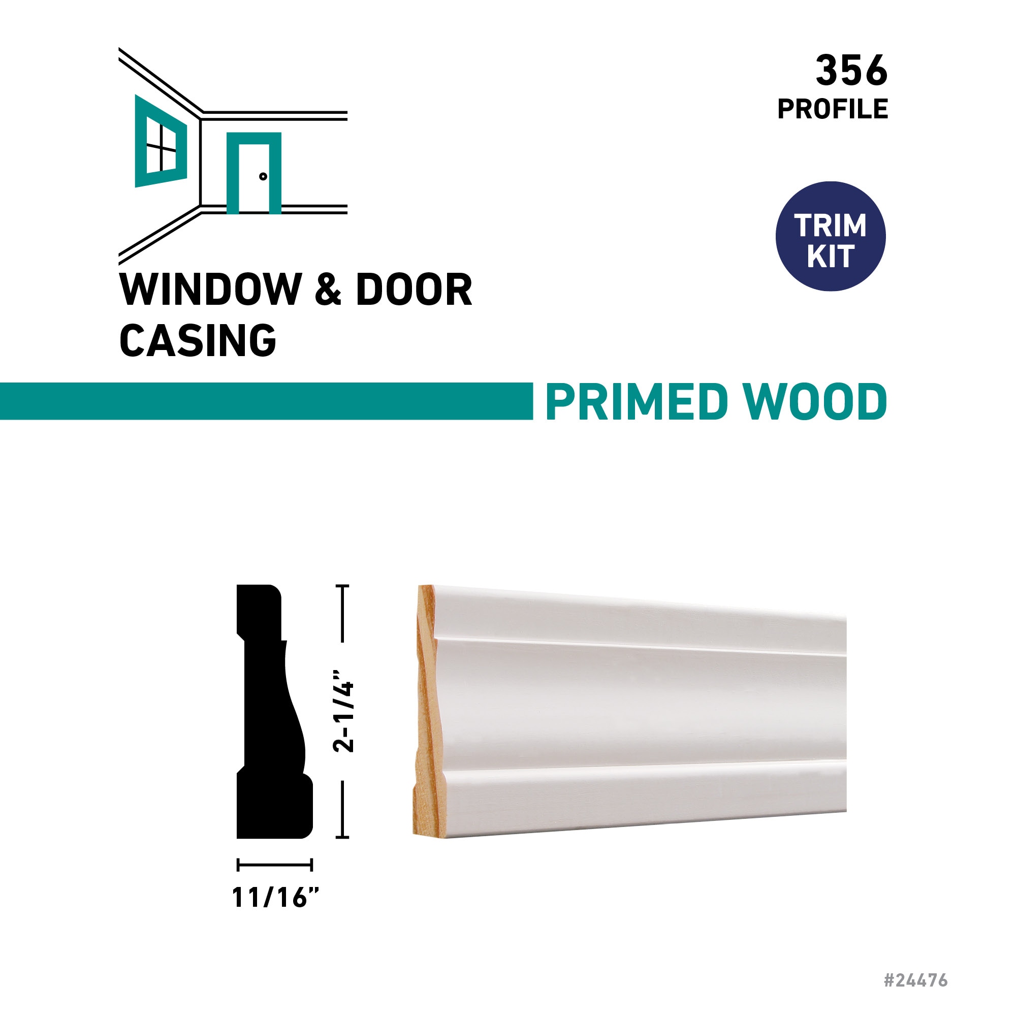 RELIABILT M356 CASING FJPMD Door-Casing-Kits - View #3