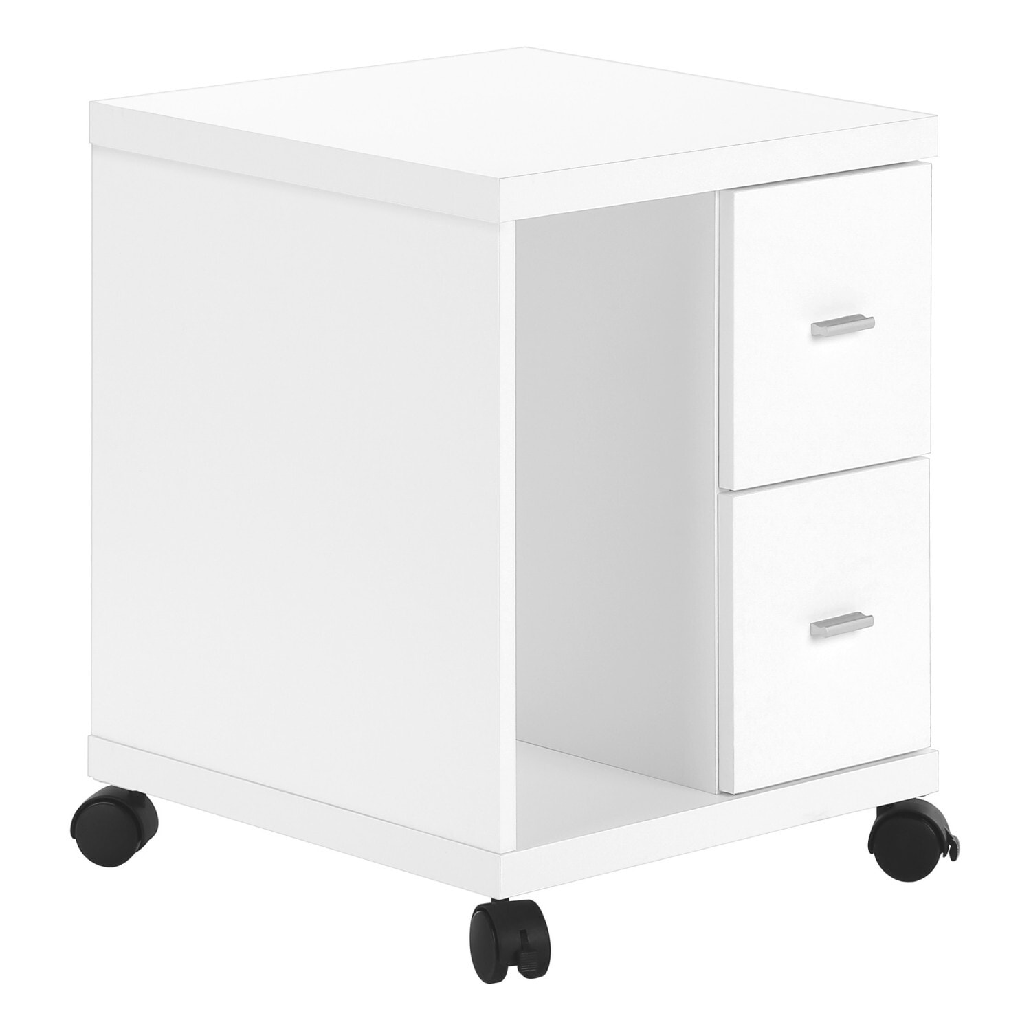 Miki Shinly ST-9598-11MI Clean white finish 3 -Drawer 17.75-in File Cabinet