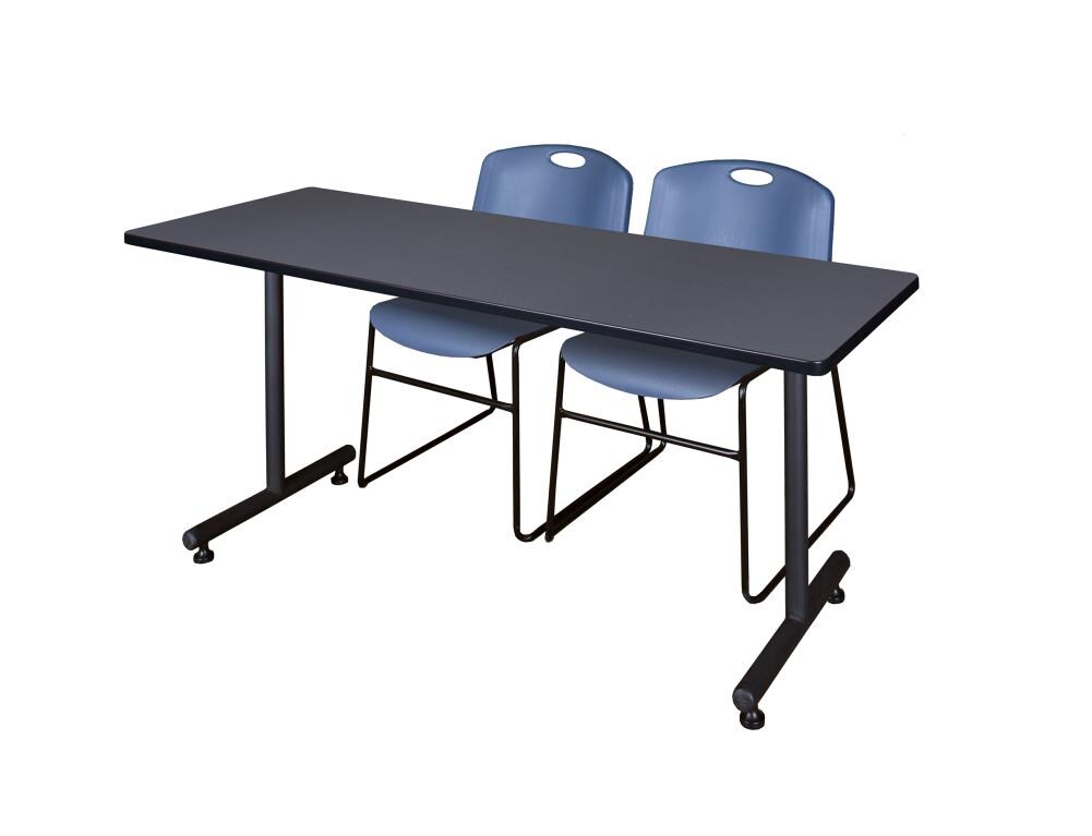 Regency MKTRCT6030GY44BE Training Gray 4-Person Training Table (60-in W x 29-in H)