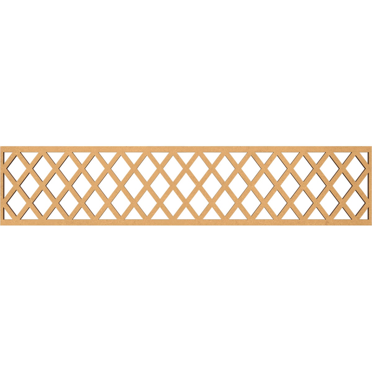 Ekena Millwork MLDB10X46MNCMF Manchester Fretwork Flat Trim 10-in x 3.9-ft Brown Unfinished 2157821 Pierced Wall Panel Moulding