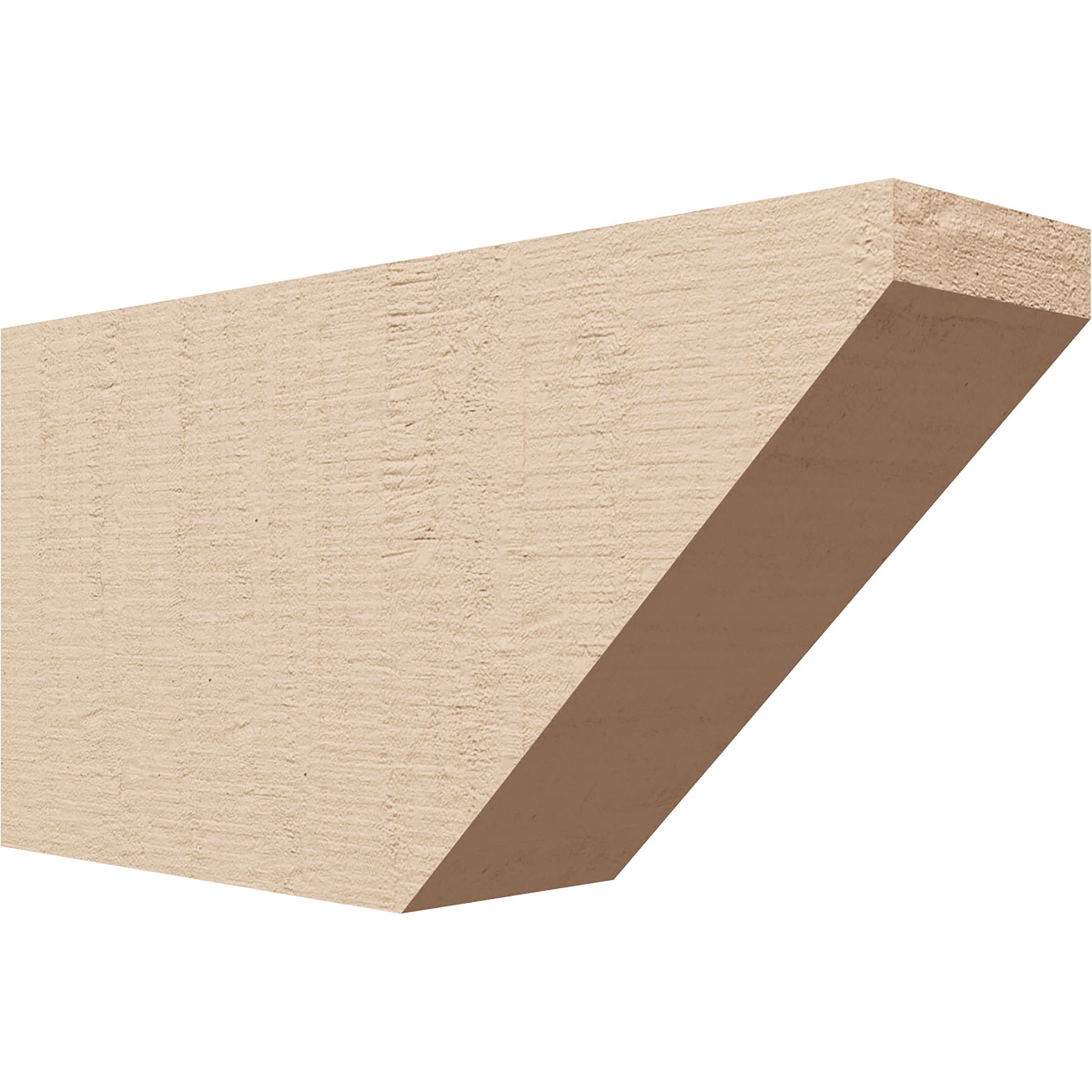 Ekena Millwork RFTU04X08X16CONRCPR Concord Woodgrain 4-in X 8-in X 16-in Brown Urethane Standard bracket