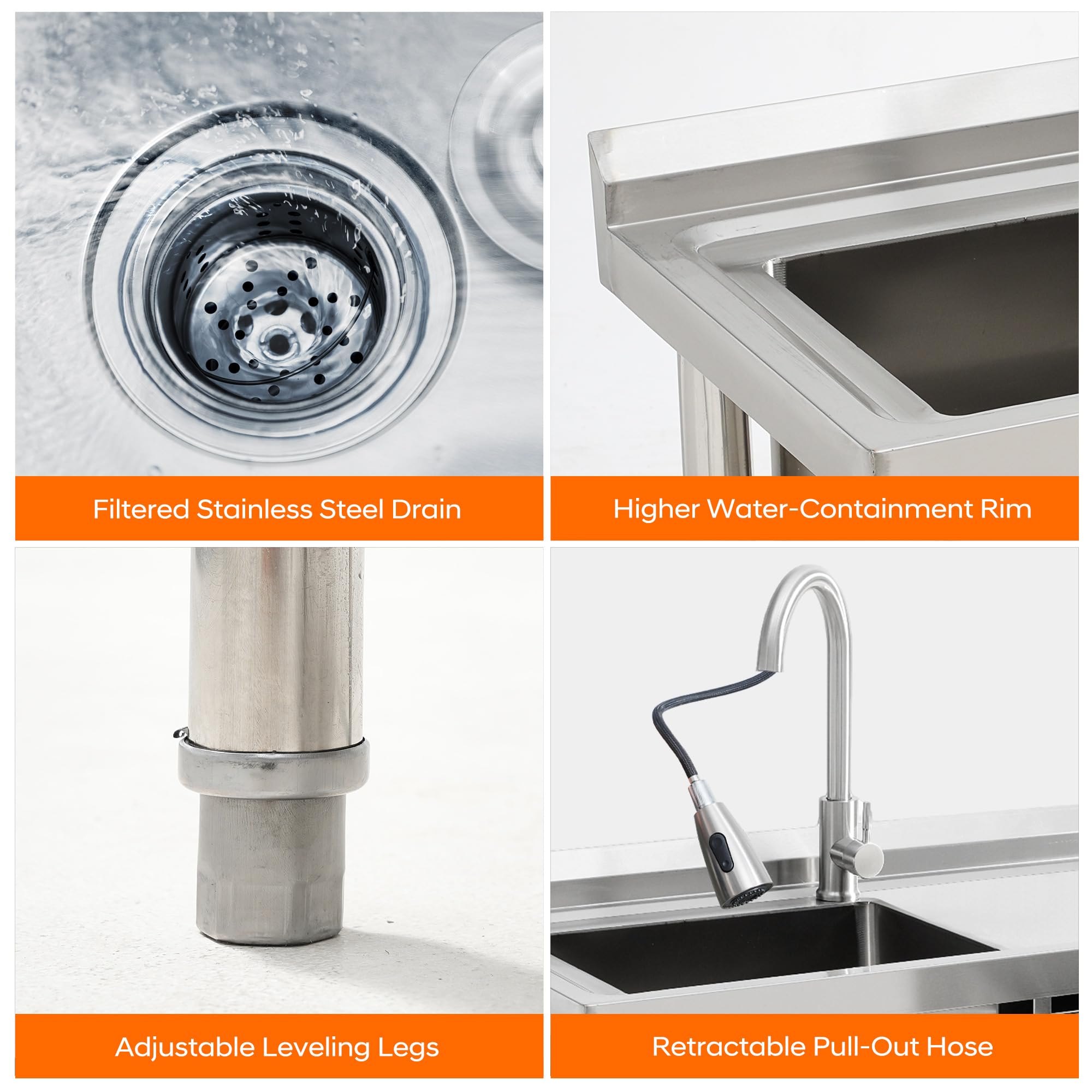 Garvee SUN-PLS-33DG6WS4 Laundry-Tubs-Utility-Sinks - View #4