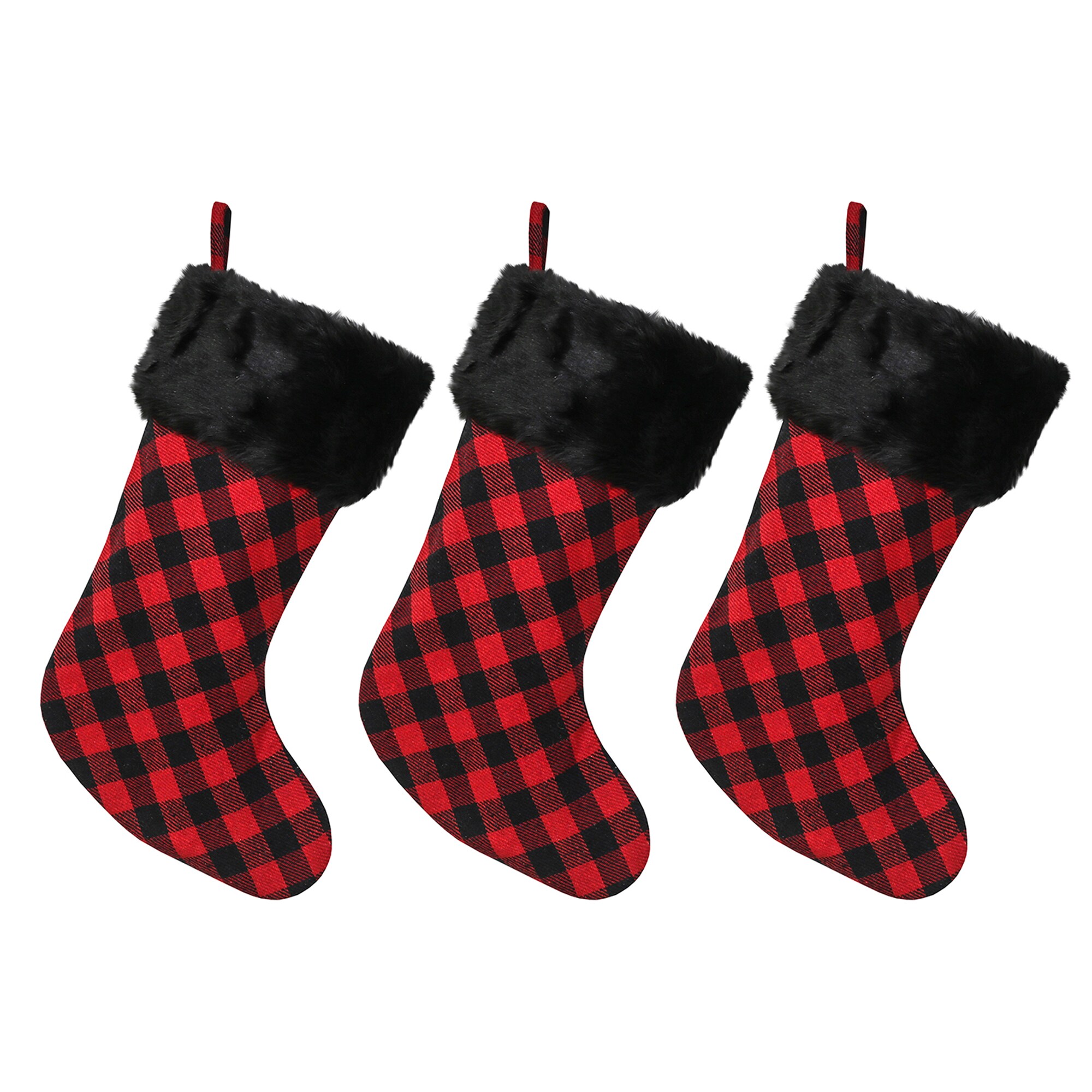 New Traditions 19 In Red Plaid Christmas Stocking In The Christmas Stockings Department At 3430