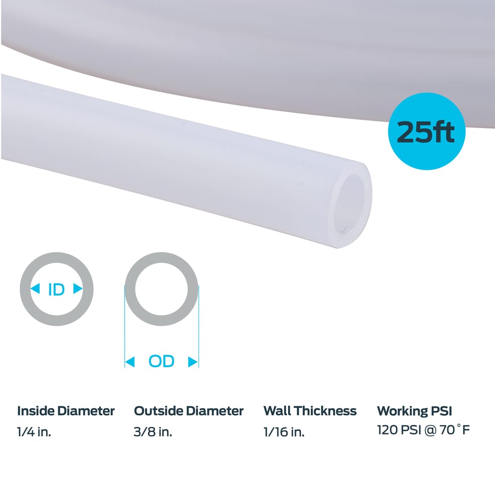 1/4 OD Polyethylene Tubing