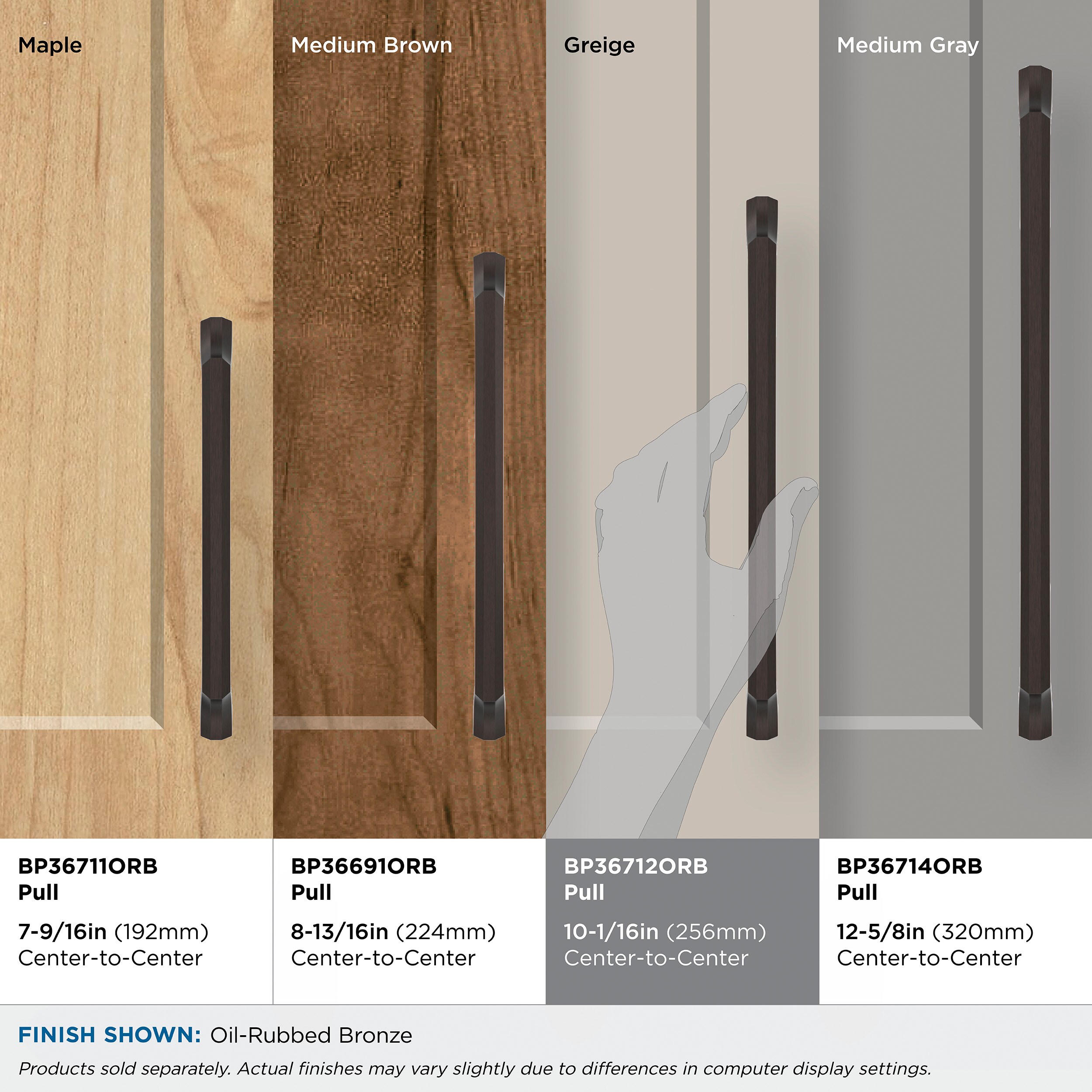 Amerock BP36712ORB Cabinet-Pulls - View #8