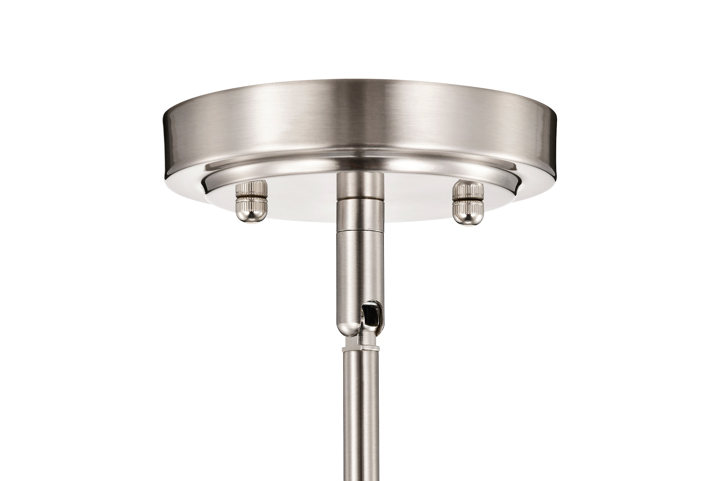 Brushed Nickel 10" Globe Clear Glass Pendant Light