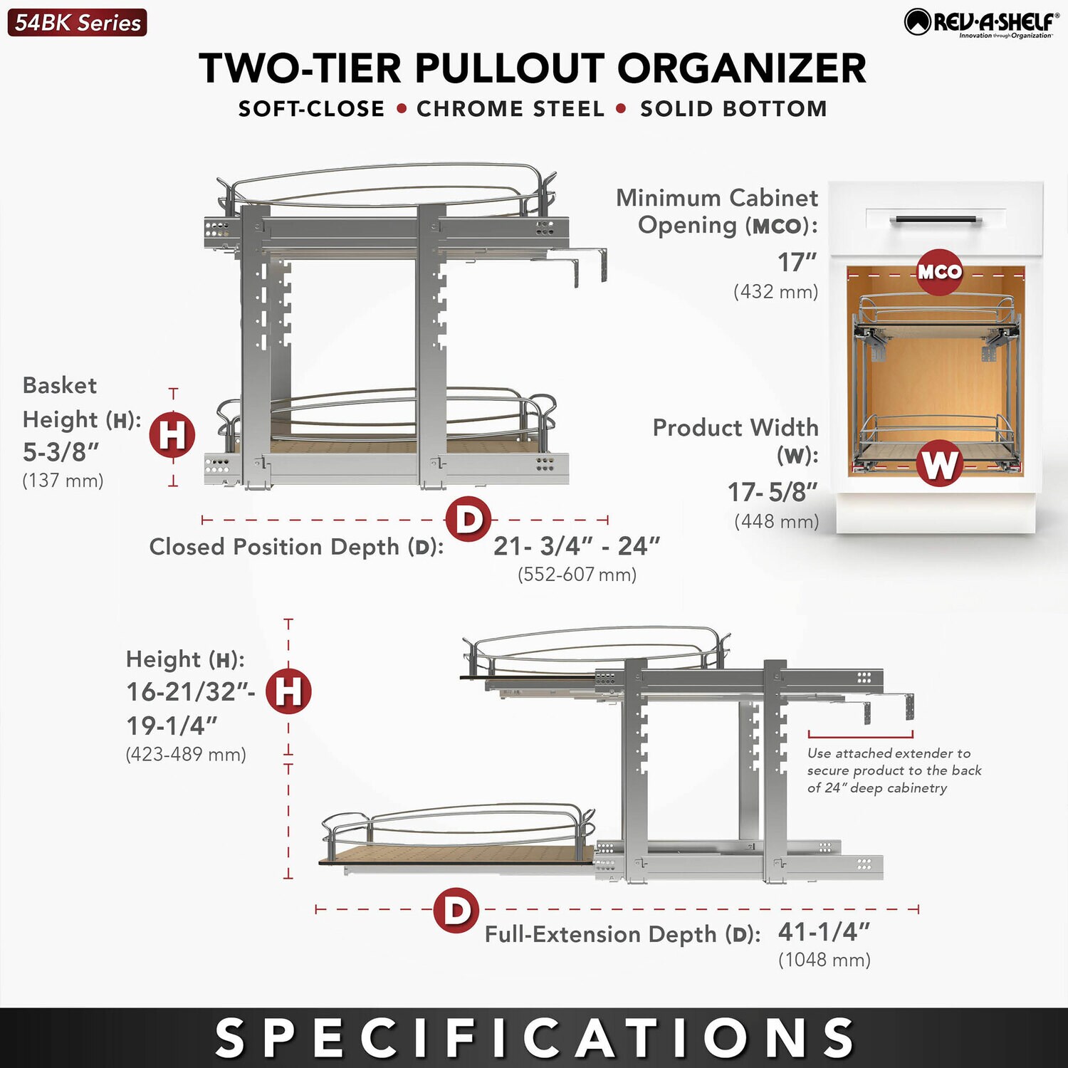 Rev-A-Shelf 397698 Pull-Out-Cabinet-Baskets - View #5