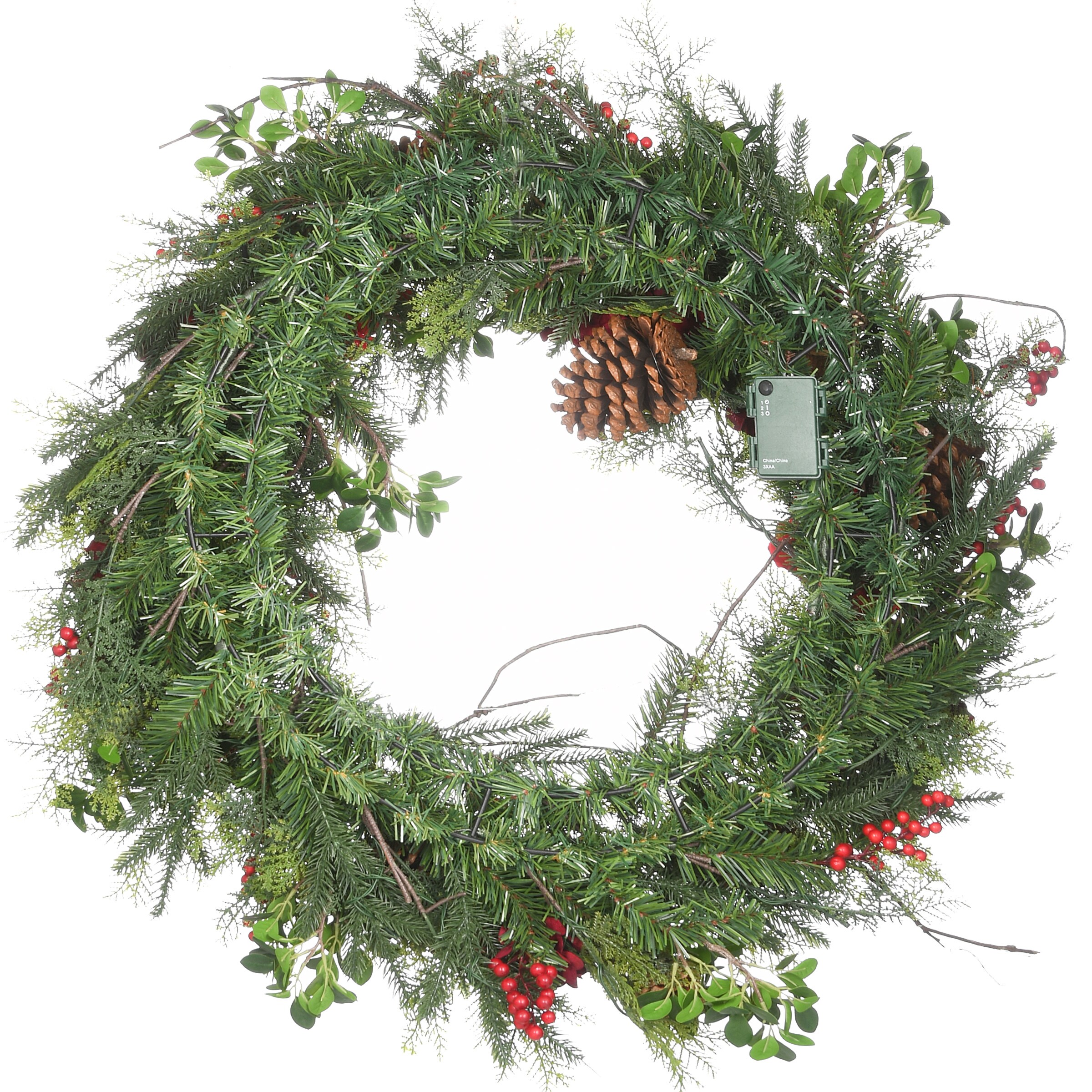 National Tree Company VW63-300-30W-B Artificial-Christmas-Wreaths - View #4