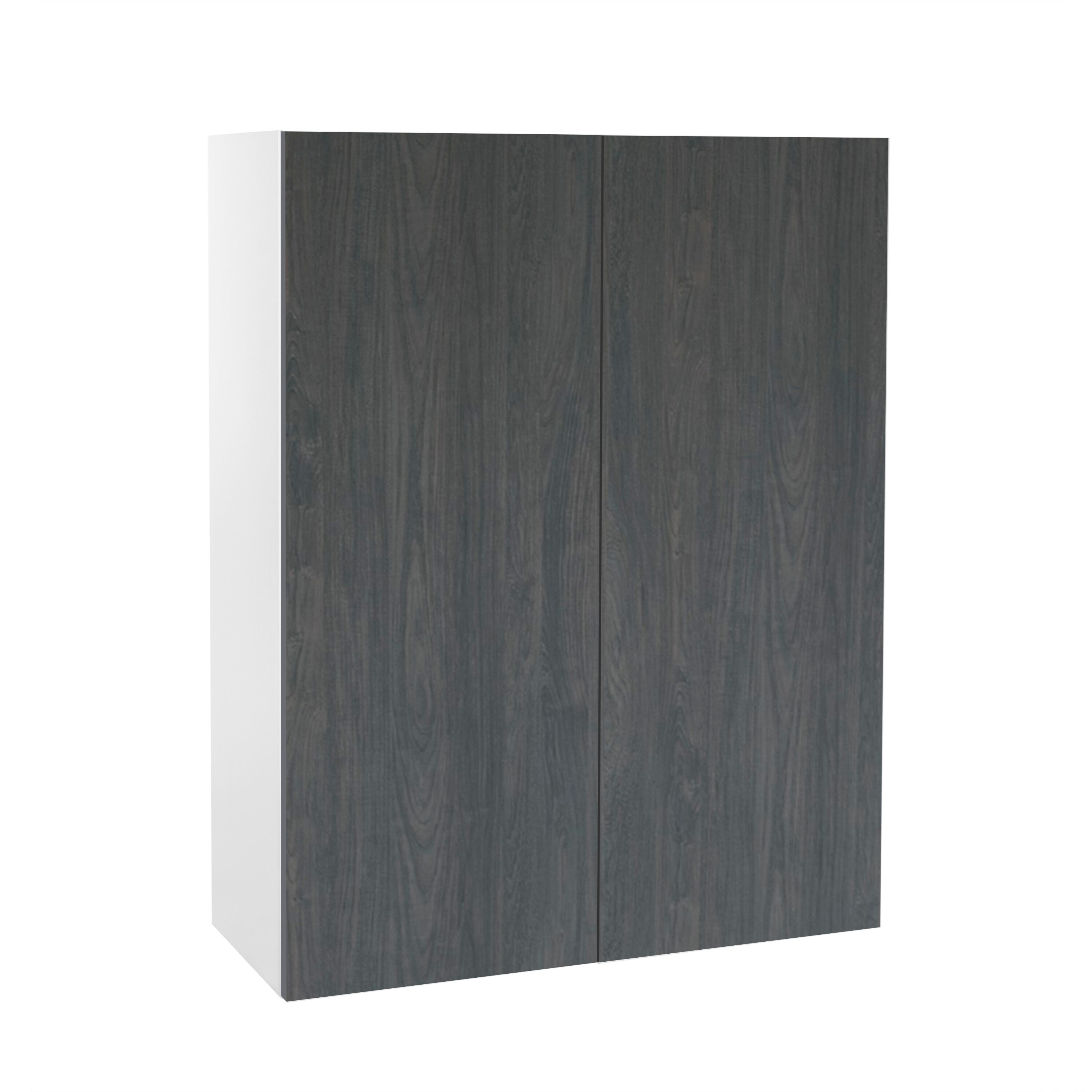 Cambridge Quick Assemble Modern Style, Carbon Marine 27 x 36 in. Wall Kitchen Cabinet (27 in. W x 12 D x 36 in. H)