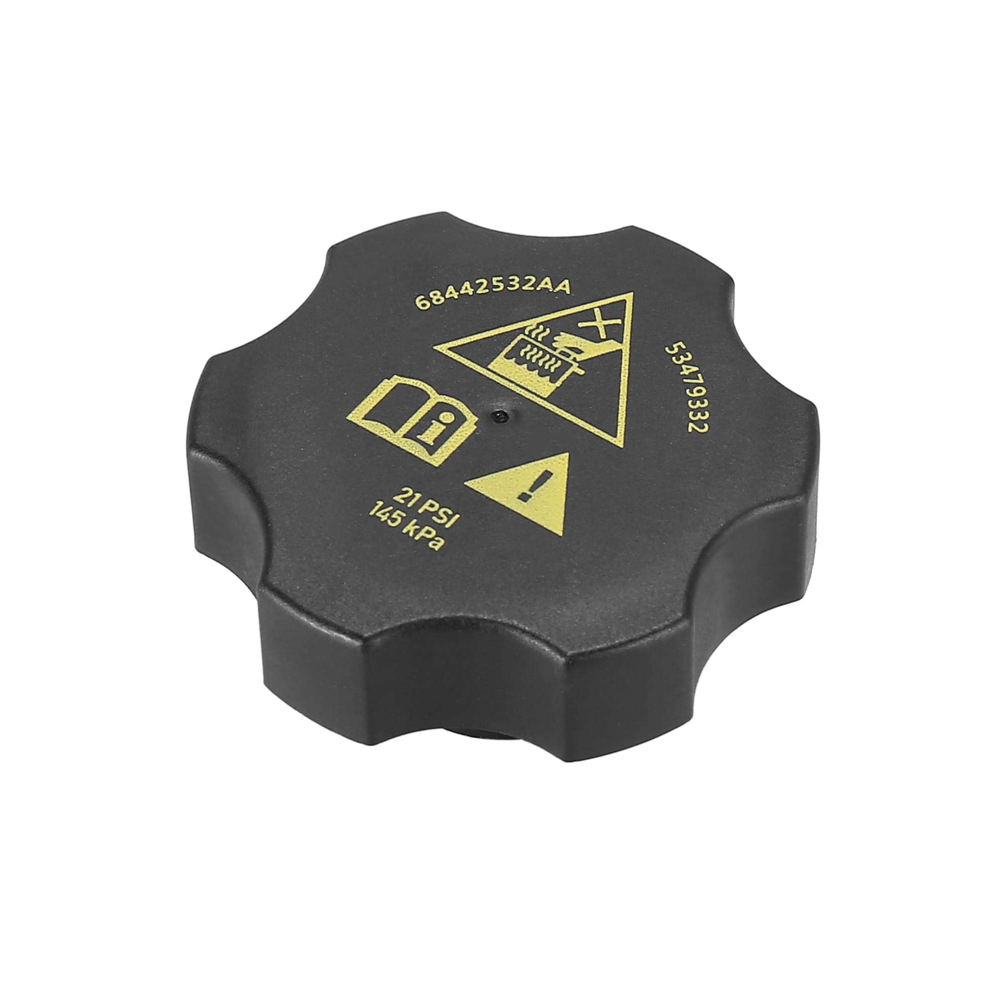 Unique Bargains Radiator Coolant Reservoir Recovery Cap for Chrysler for Jeep for Dodge for Ram 2013-2021 Replaces 68442532AA