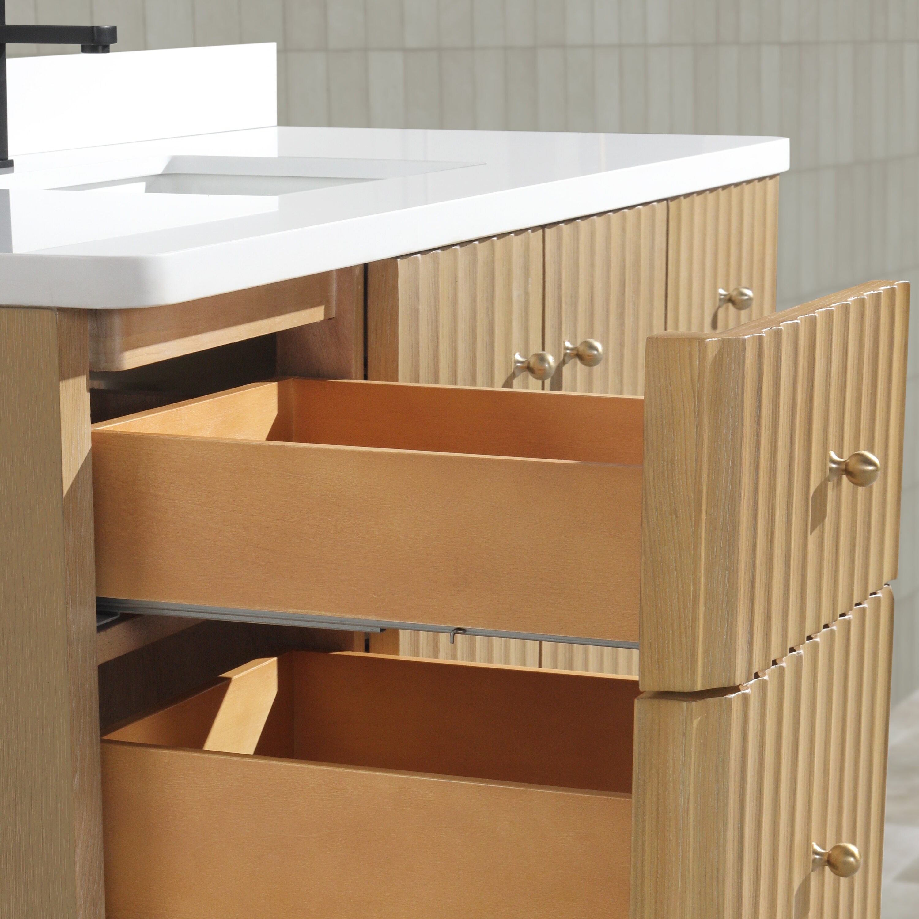 Ari Kitchen & Bath AKB-LAJOLLA-55-WSHOA Bath-Vanity-Combo - View #4