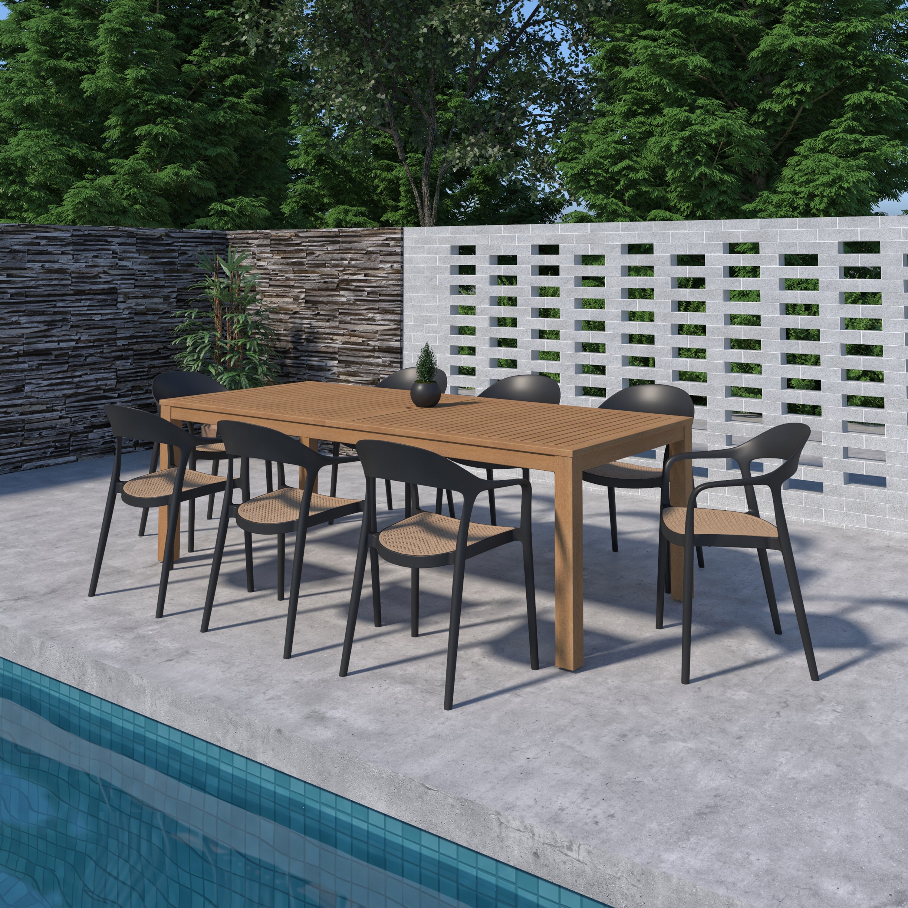 Amazonia LWS-ALALOT-8-CARA-BK Patio-Dining-Sets - View #3