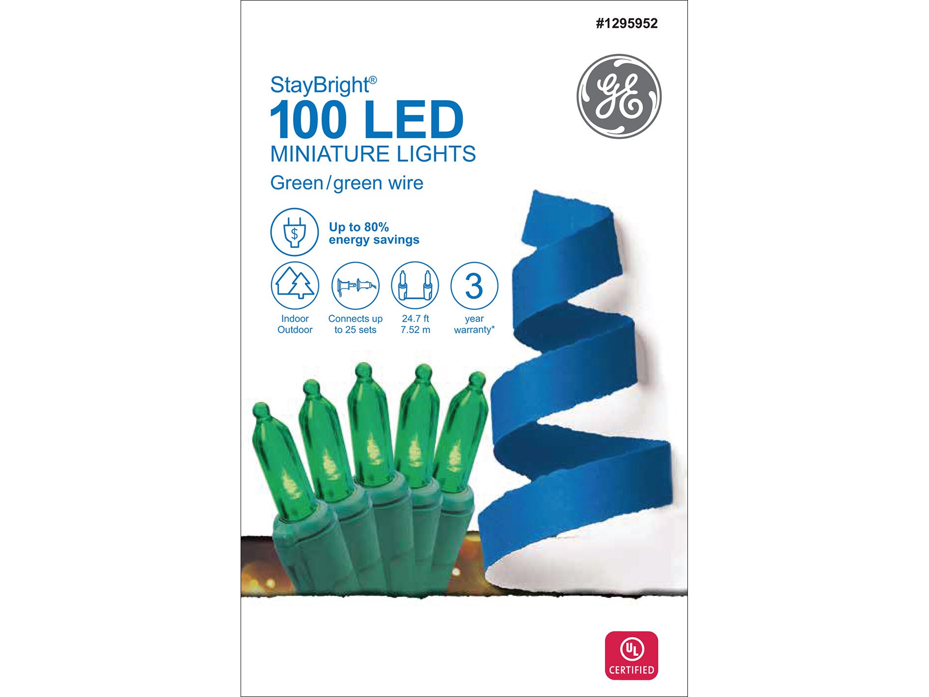 ge staybright 300 led miniature lights