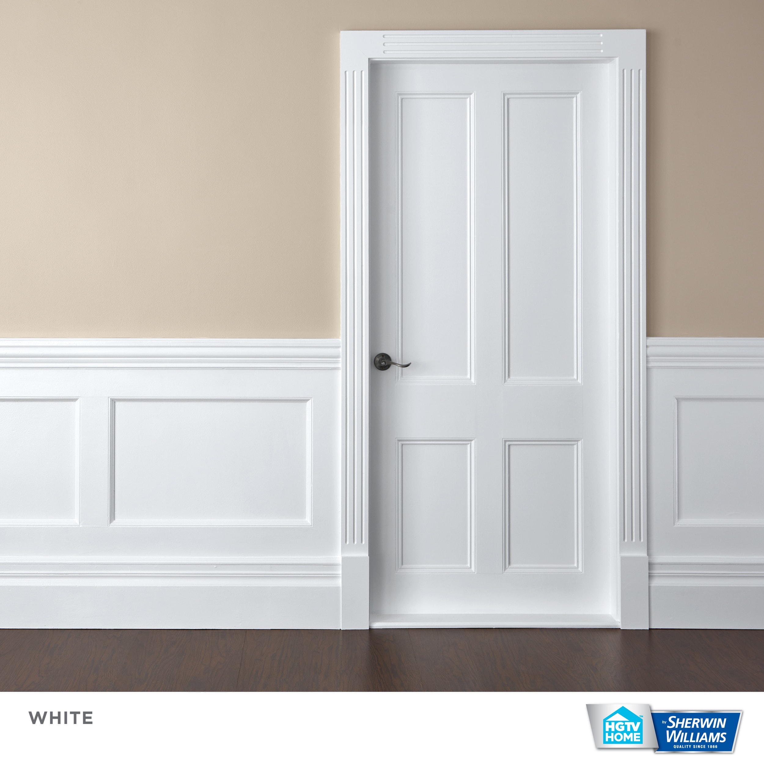 HGTV HOME by Sherwin-Williams High-gloss Extra White Water-based  Interior/Exterior Door and Trim Paint (1-Gallon) in the Door & Trim Paint  department at Lowes.com