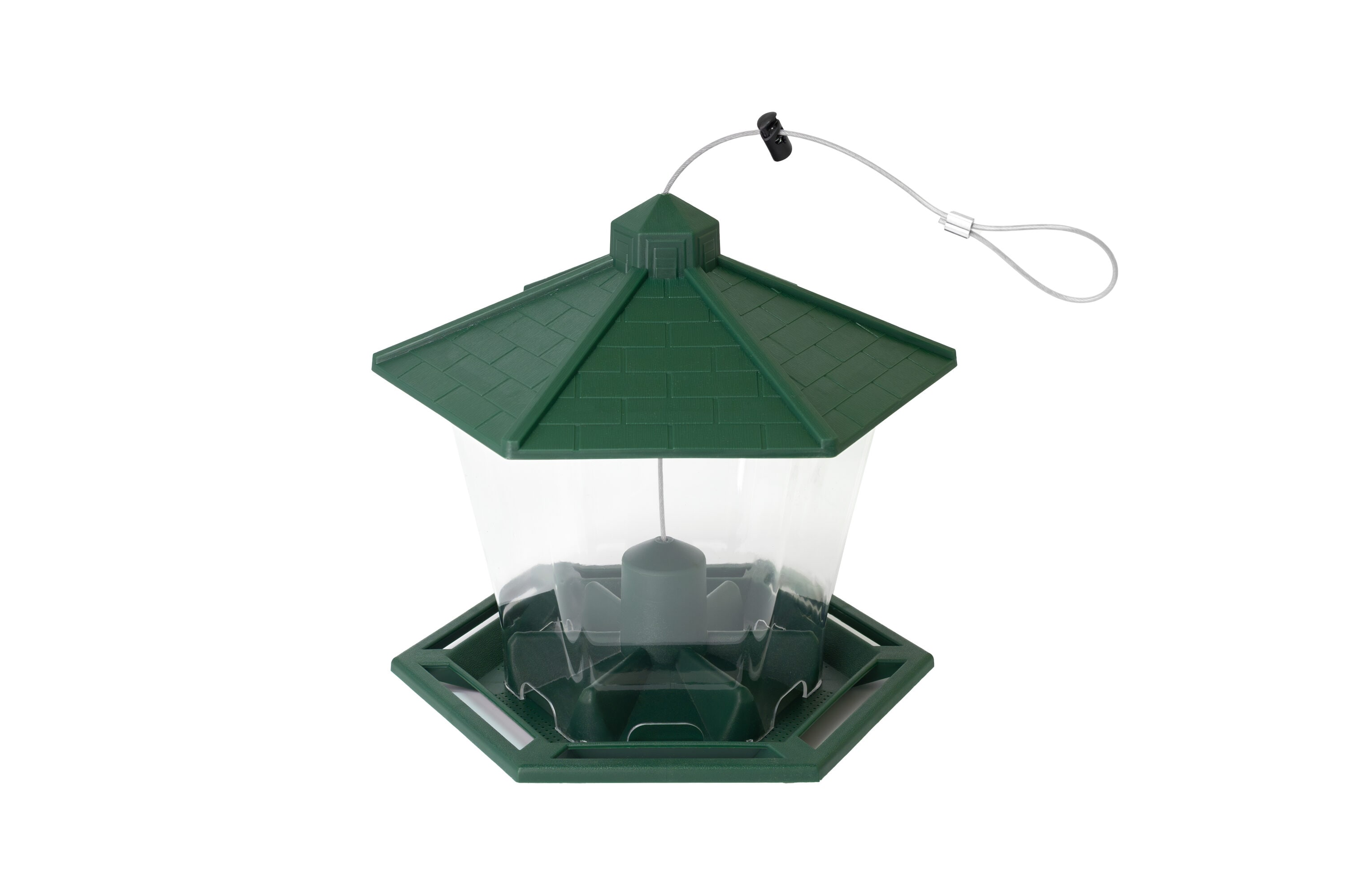 Style Selections LF006-HG Plastic Hanging/Post-mount Hopper Bird feeder - 6-lb