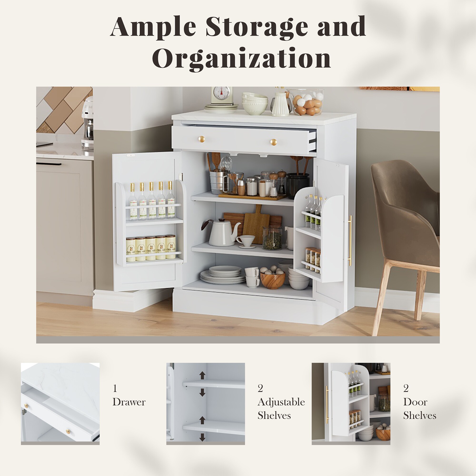 SINOFURN SYA020367WT Dining-Kitchen-Storarge - View #12