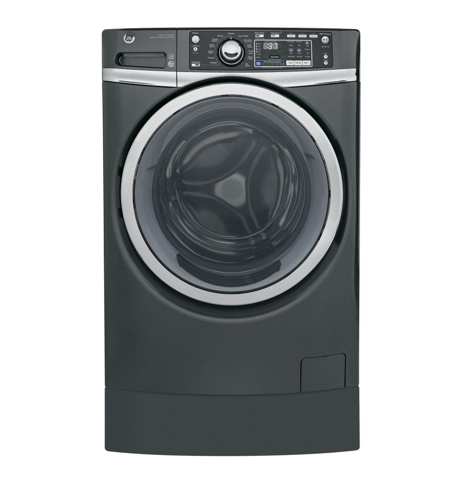 GFW490RSKWW by GE Appliances - GE® 4.9 DOE cu. ft. Capacity RightHeight™  Front Load ENERGY STAR® Washer with Steam