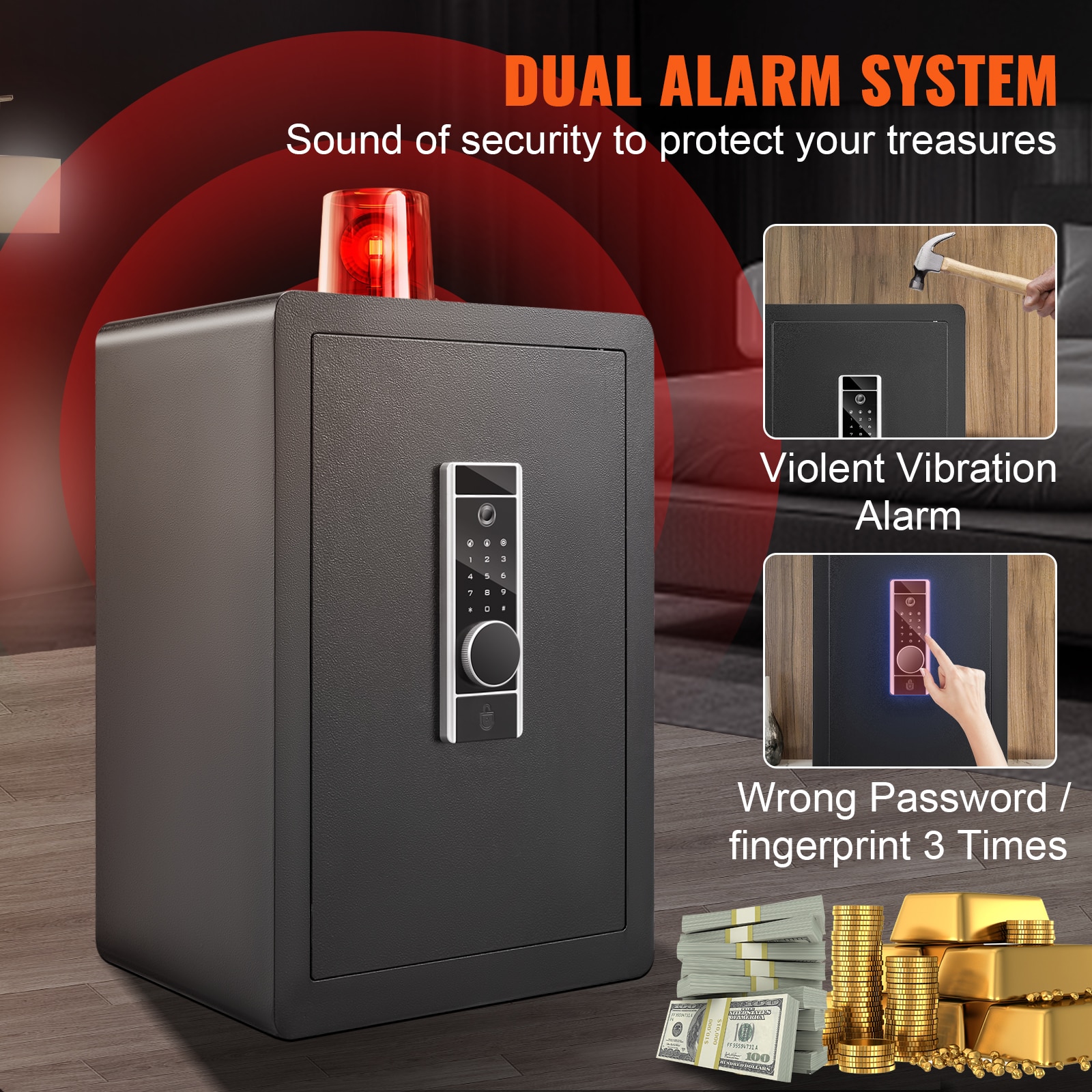 Mecale YAS-6FDQE3 Cash-Check-Safes - View #6