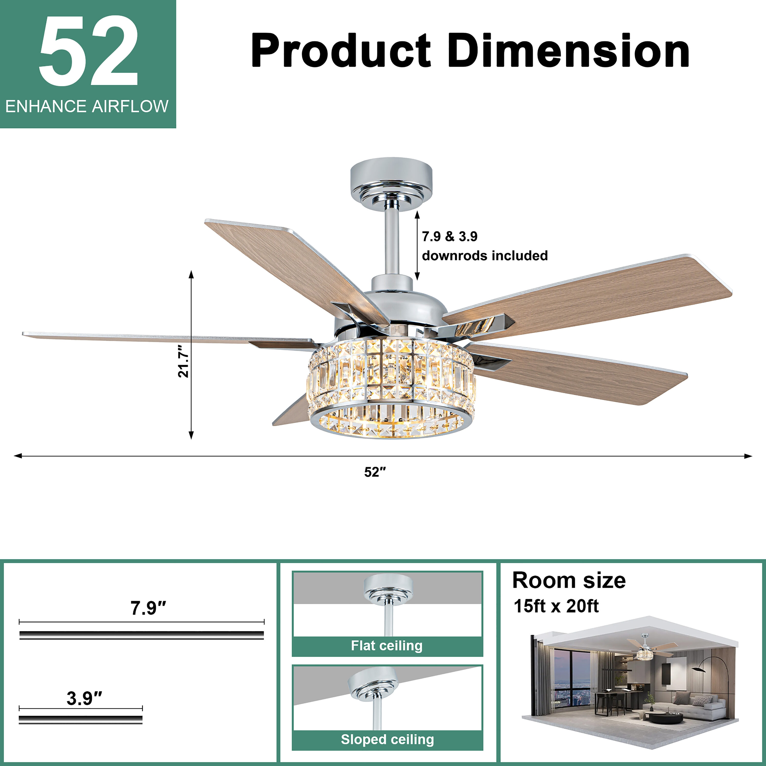 Cusp Barn CS52P27MD Ceiling-Fans - View #8
