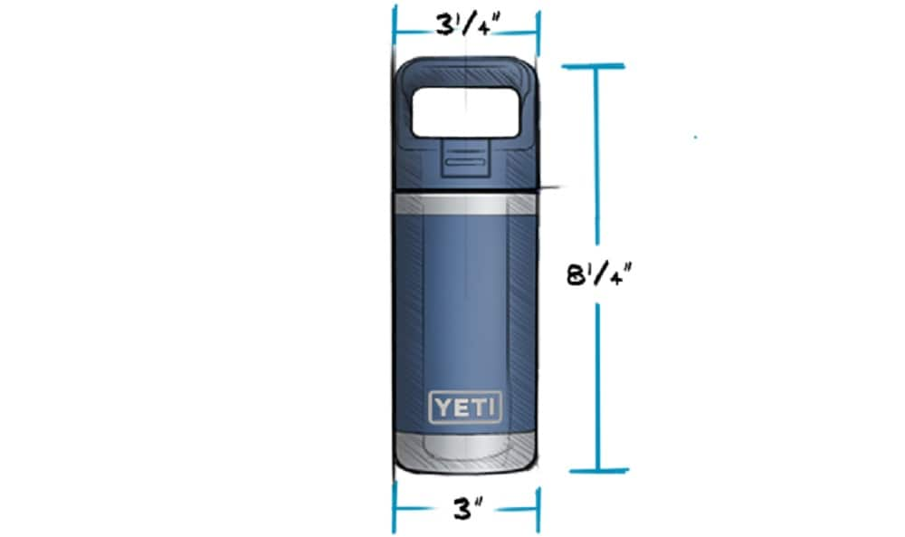 Laser Engraved Authentic Yeti 12oz Kids Bottle - Horse