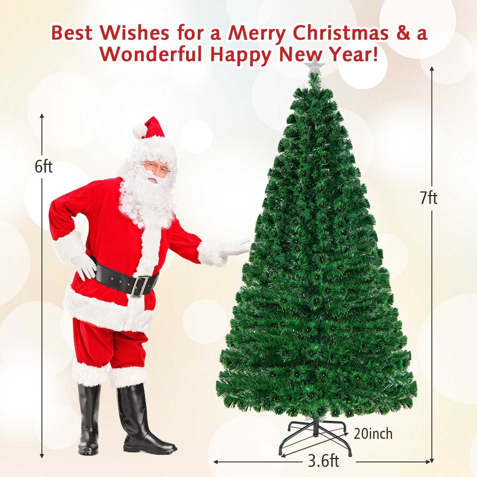 Forclover ALHY-81CM Artificial-Christmas-Trees - View #3