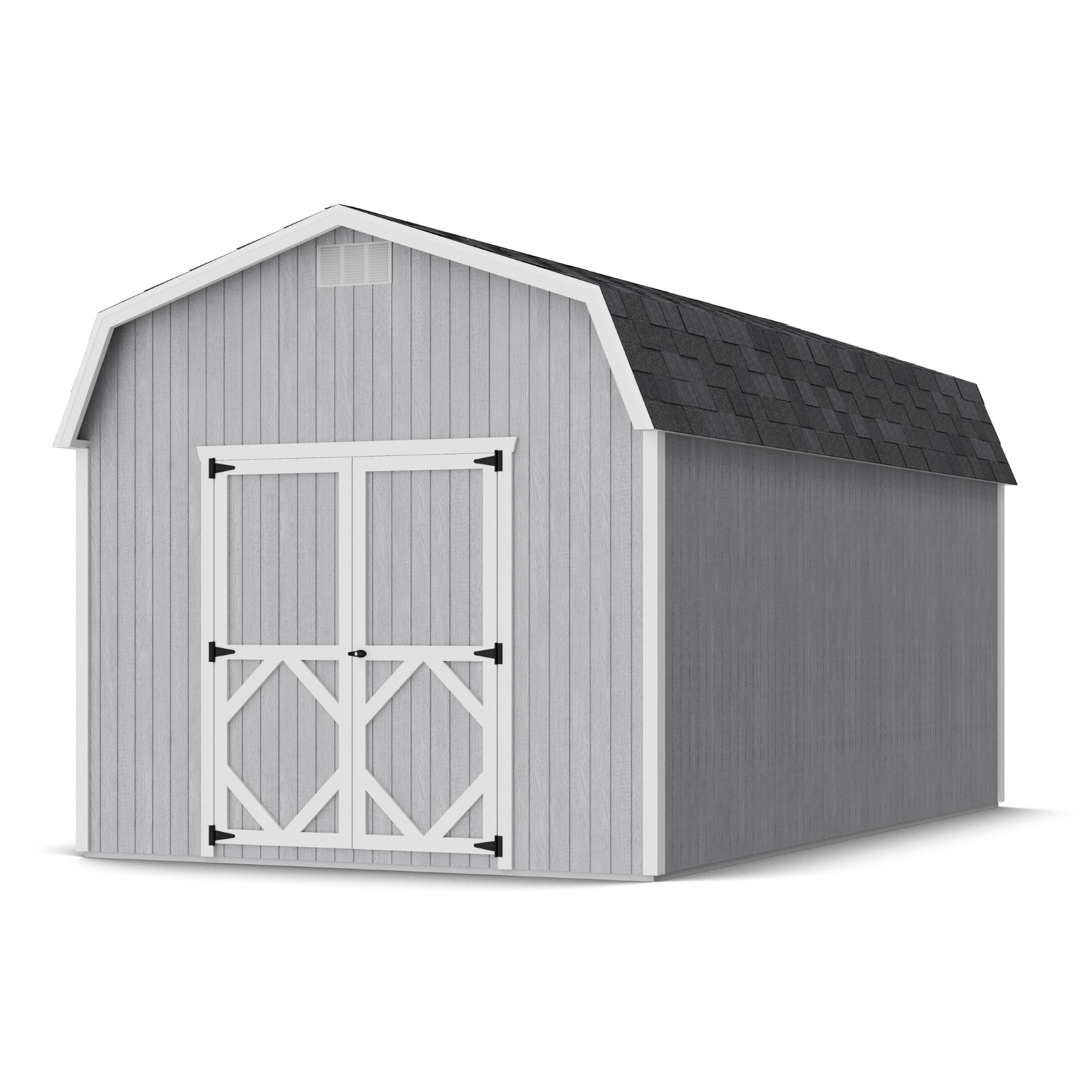 Little Cottage Co 10X18 CGB-6-PC-FK Classic 10-ft x 18-ft Gambrel Style Wood Outdoor Storage Shed with 2 Doors