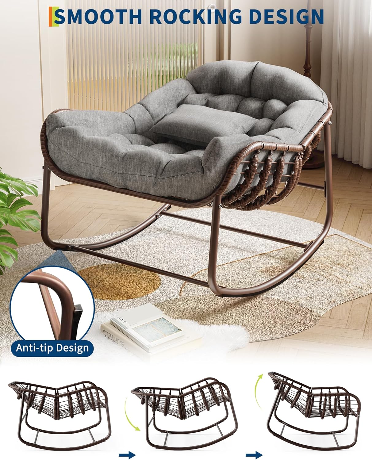 Garvee JMH0209-PPG-3367CWBG Patio-Chairs - View #6