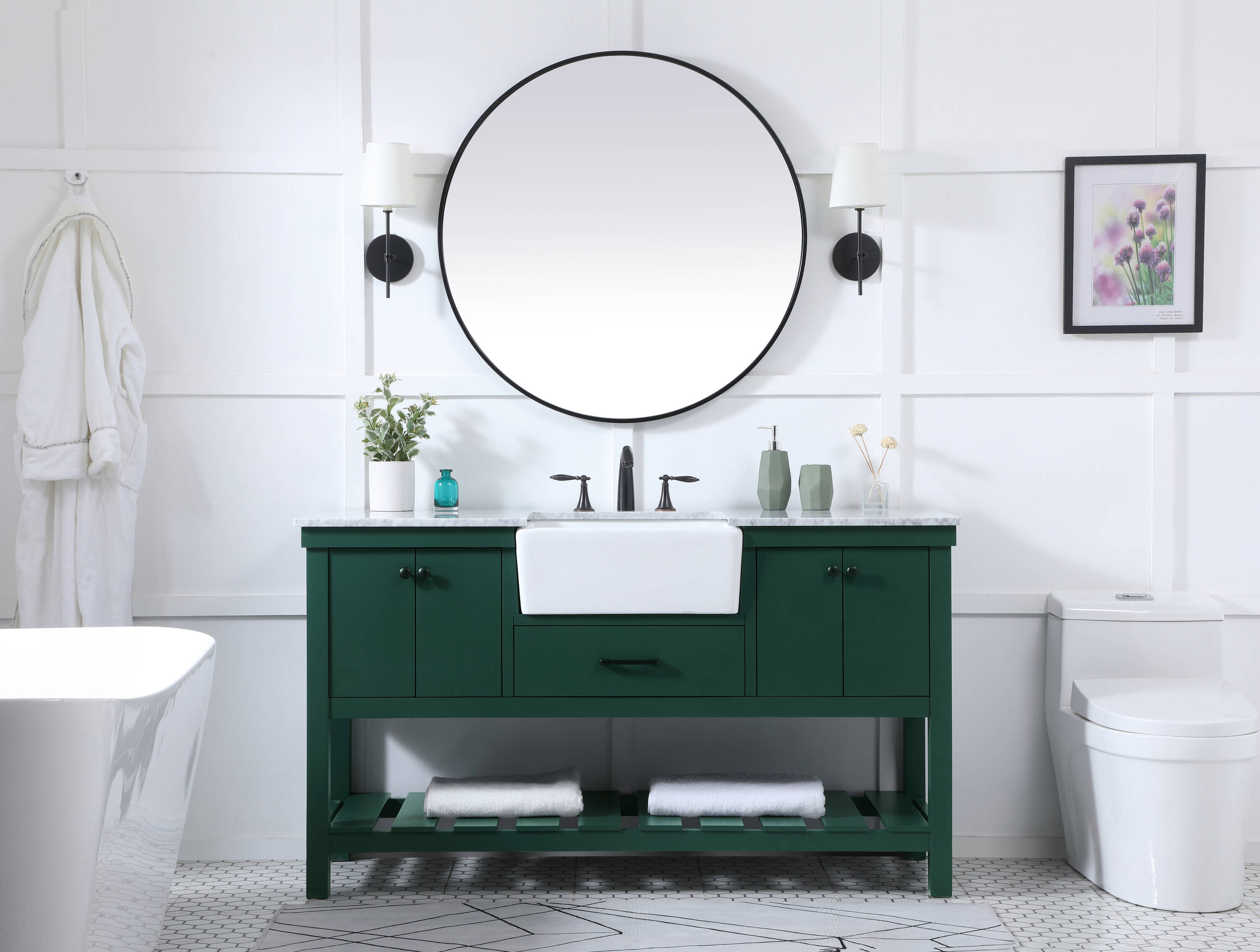 Elegant Decor HF180480GN Bath-Vanity-Combo - View #5