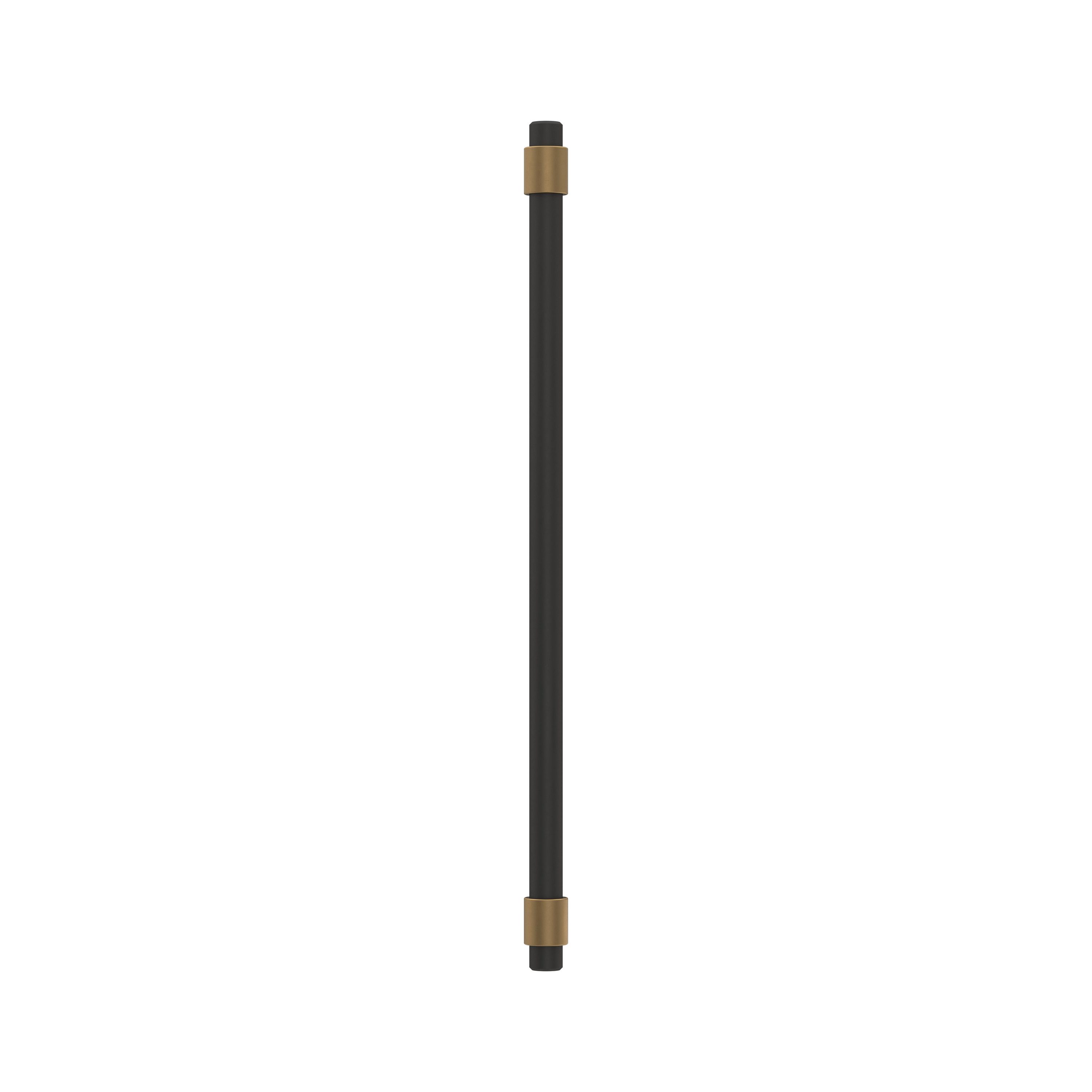 Matte Black and Bronze Modern Cabinet Bar Pull