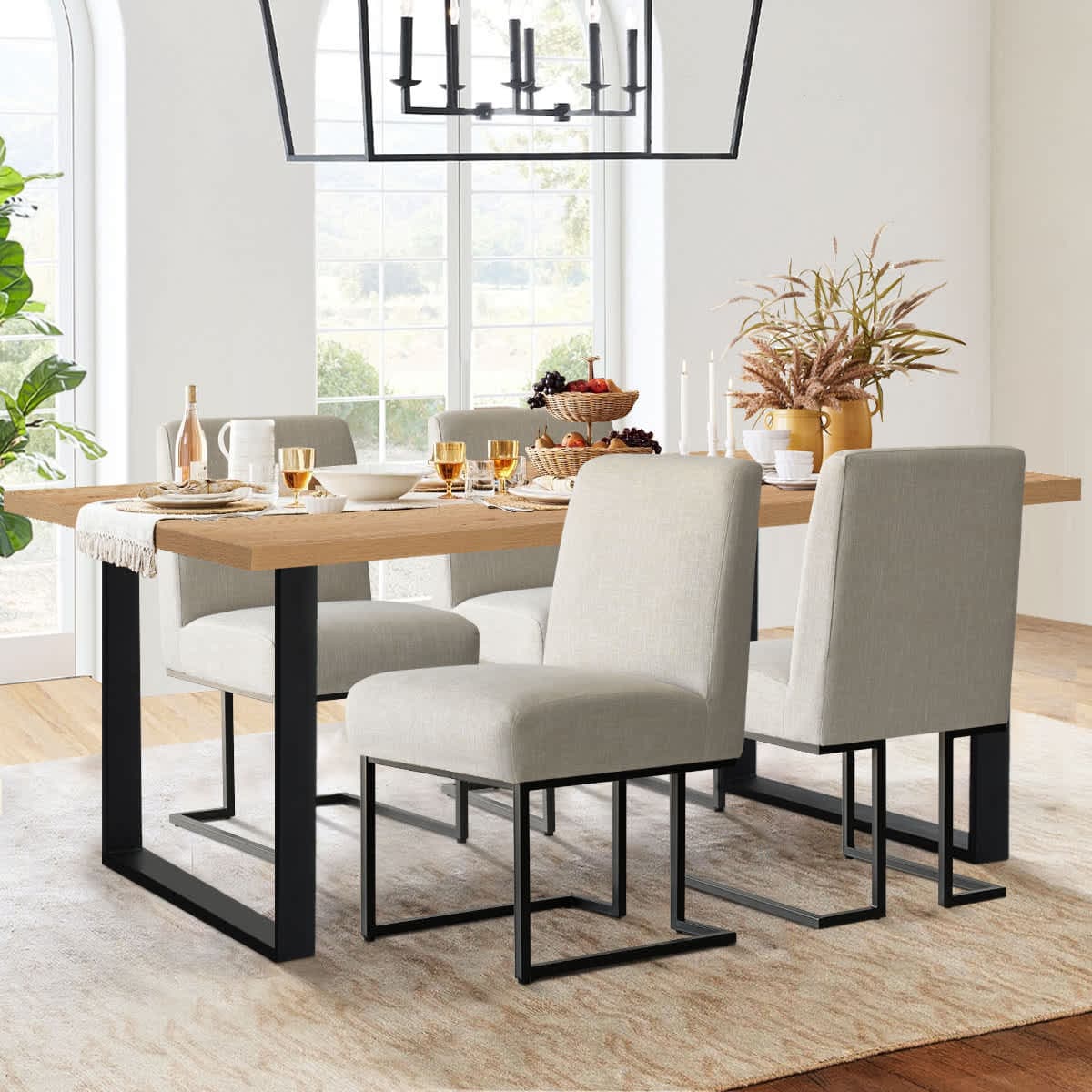 Maison Boucle RAY-2OK-MAS-CH-BEI4 Dining-Sets - View #2