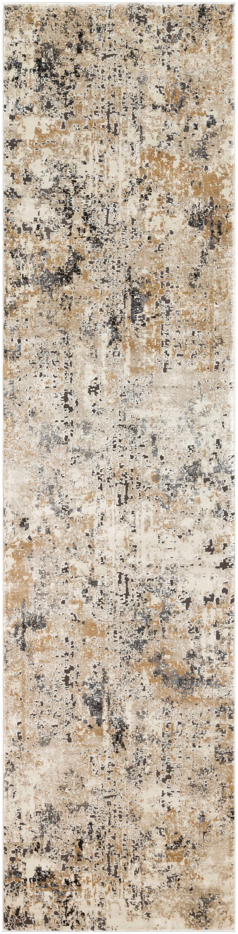 Surya PUN2300-27103 Pune 2 x 10 (ft) Polypropylene Beige Rectangular Indoor Abstract Industrial Runner rug