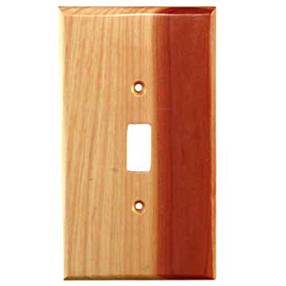Sierra Lifestyles 682128 1 -Gang Specialty Size Tennessee Aeromatic Cedar Wood Indoor Toggle Wall Plate