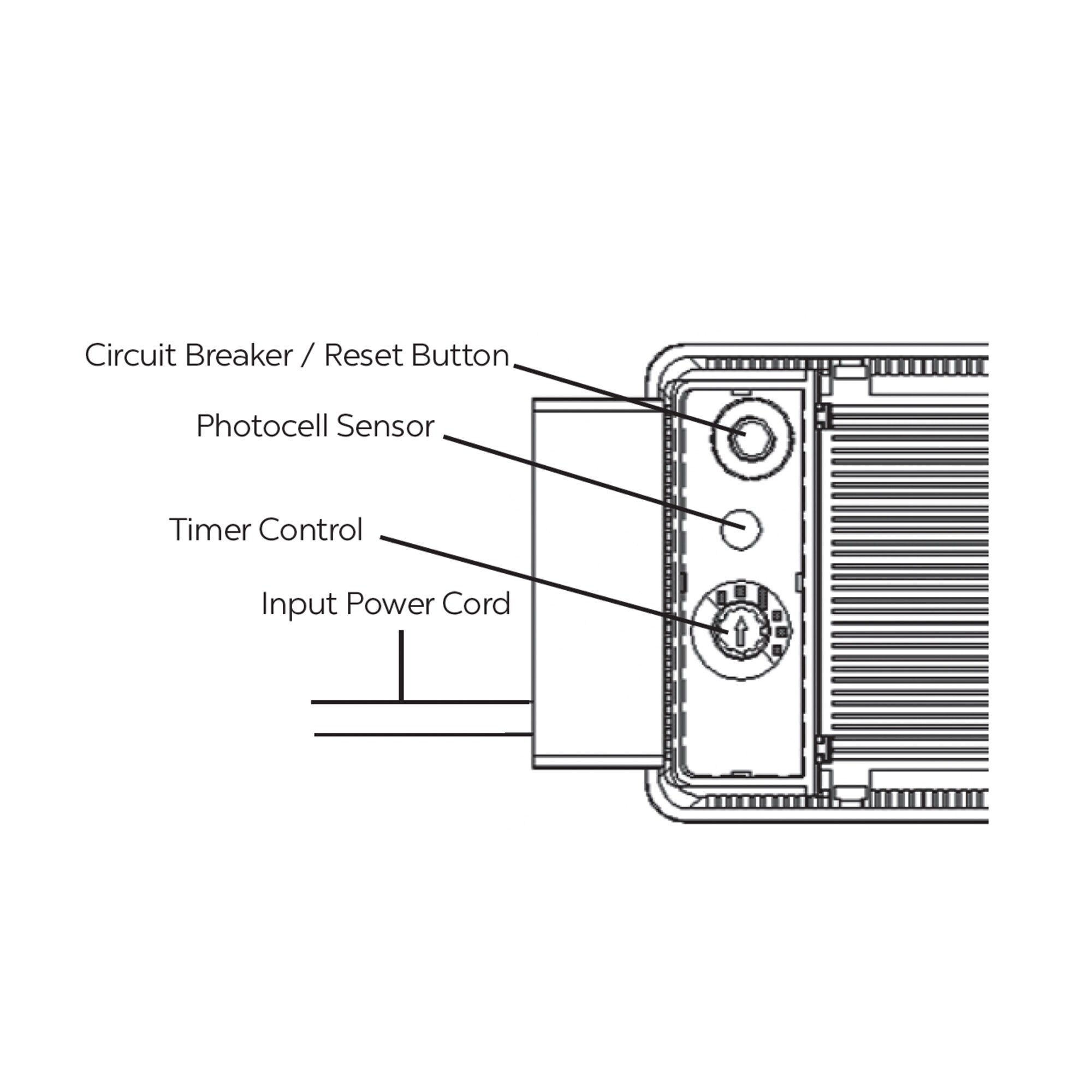 Black 150 Watt Transformer with Photocell and Timer