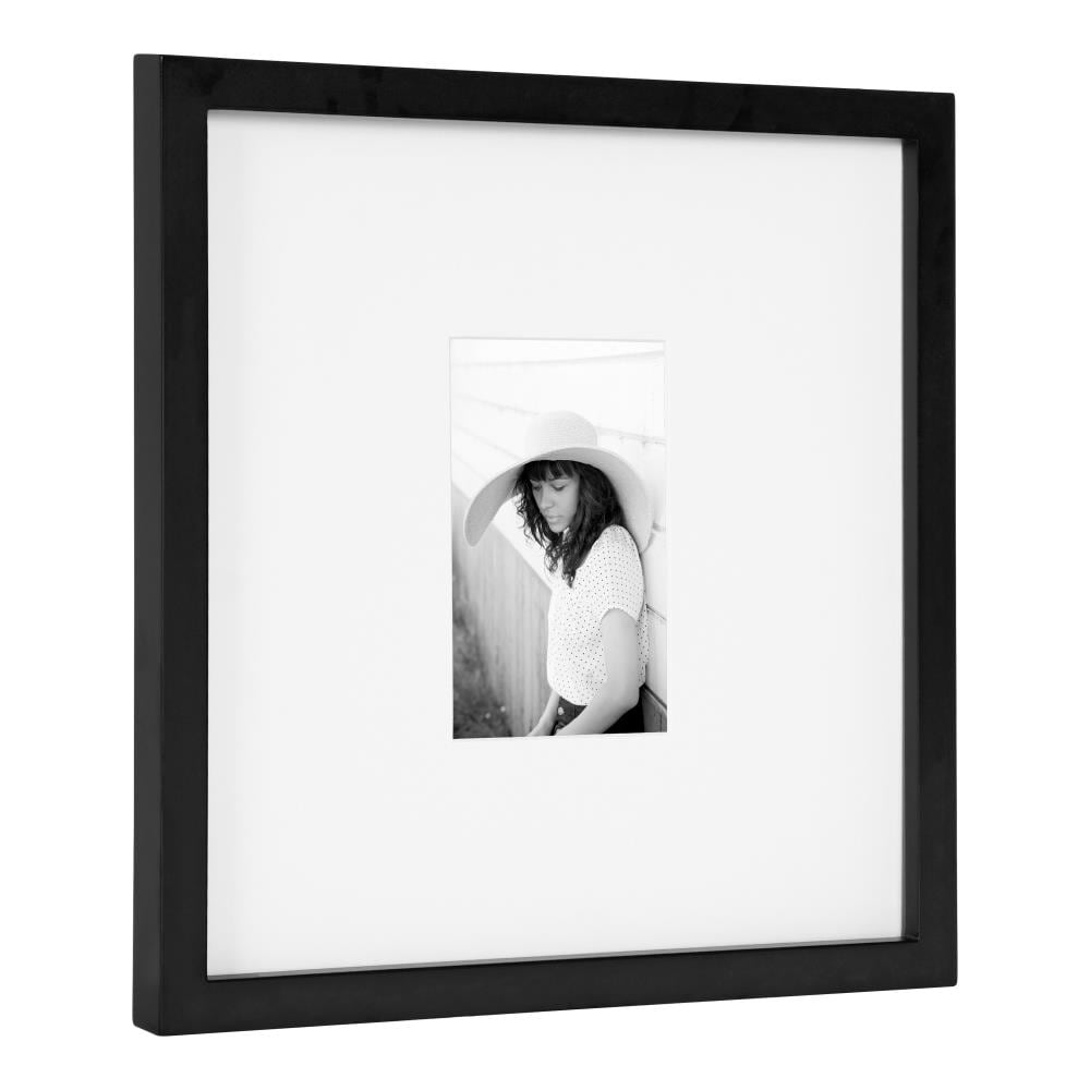 DesignOvation Gallery Black Picture Frame (12-in x 12-in) in the ...